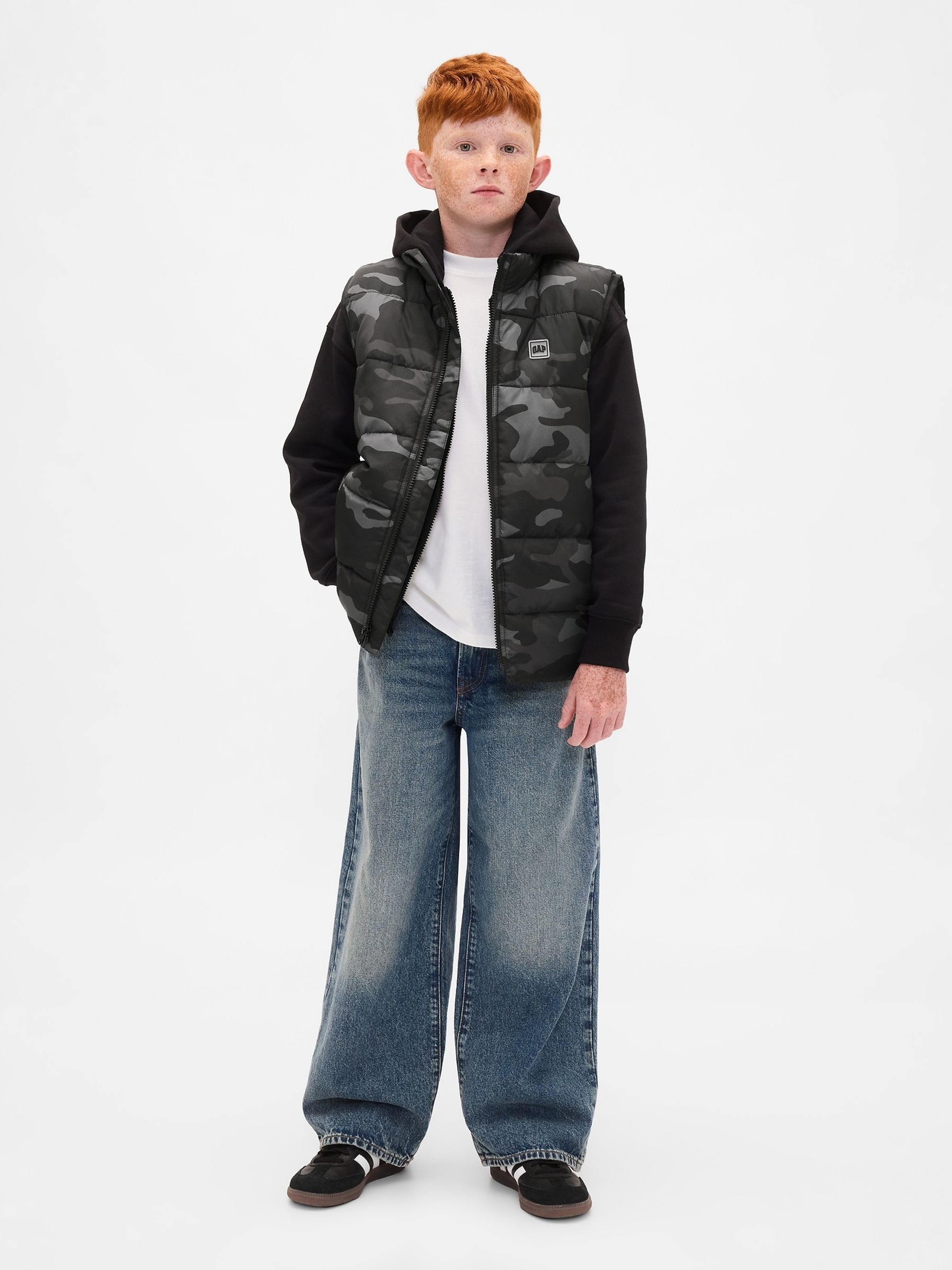 Black Relaxed ColdControl Puffer Vest (4-13yrs) - Image 3 of 5