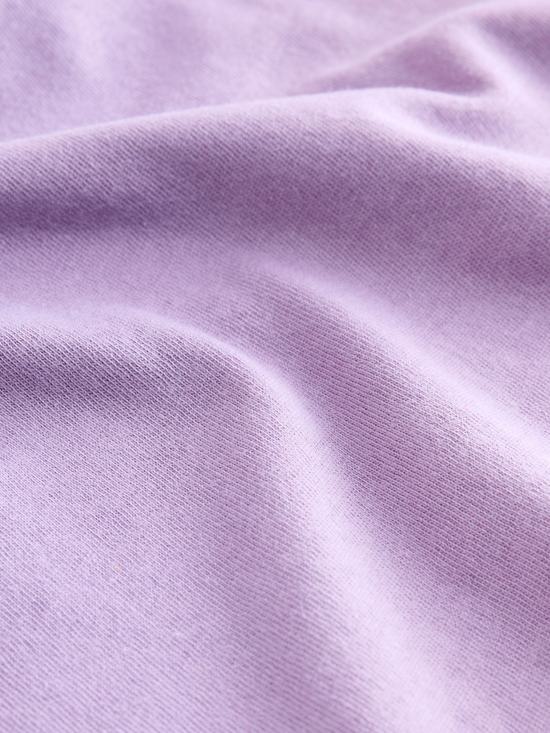 Purple V-Neck Favourite Cotton Short Sleeve T-Shirt - Image 3 of 4