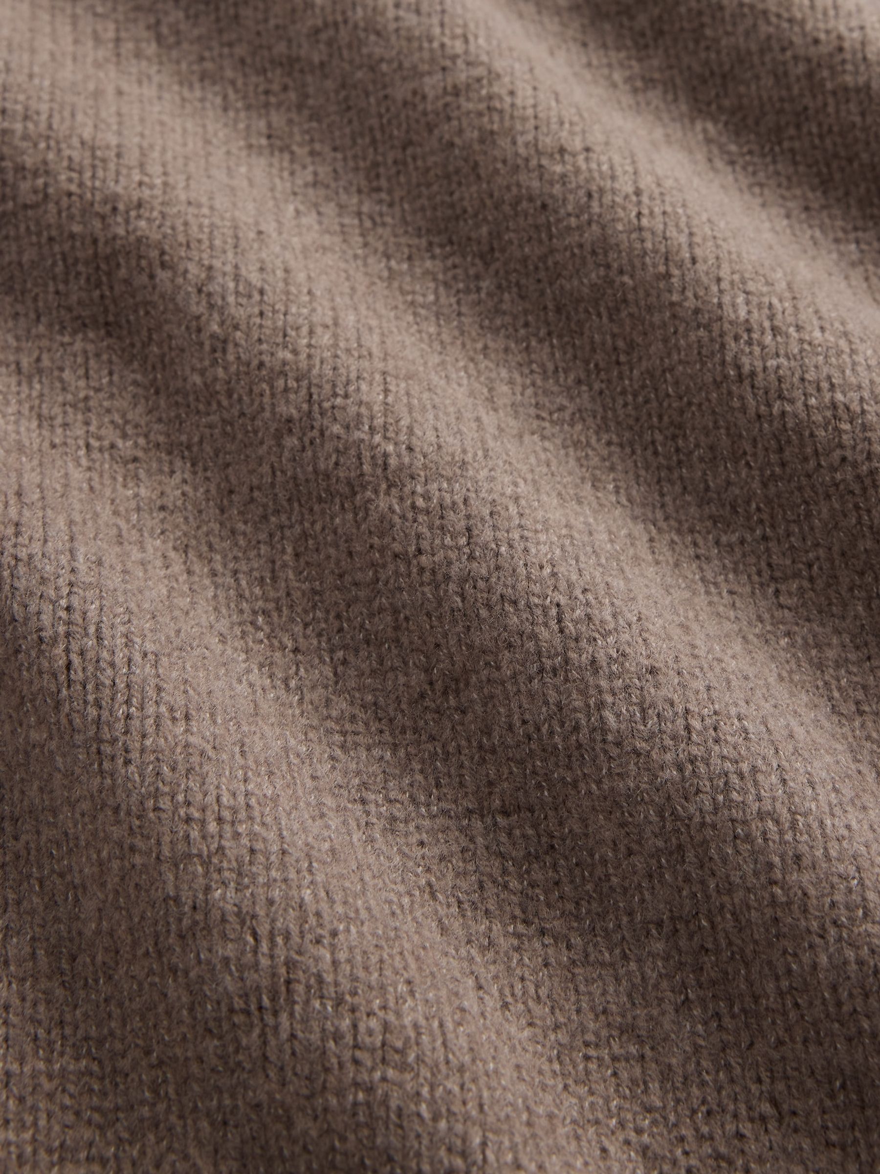 Brown Oversized Soft Touch V-Neck Sweatshirt - Image 2 of 2
