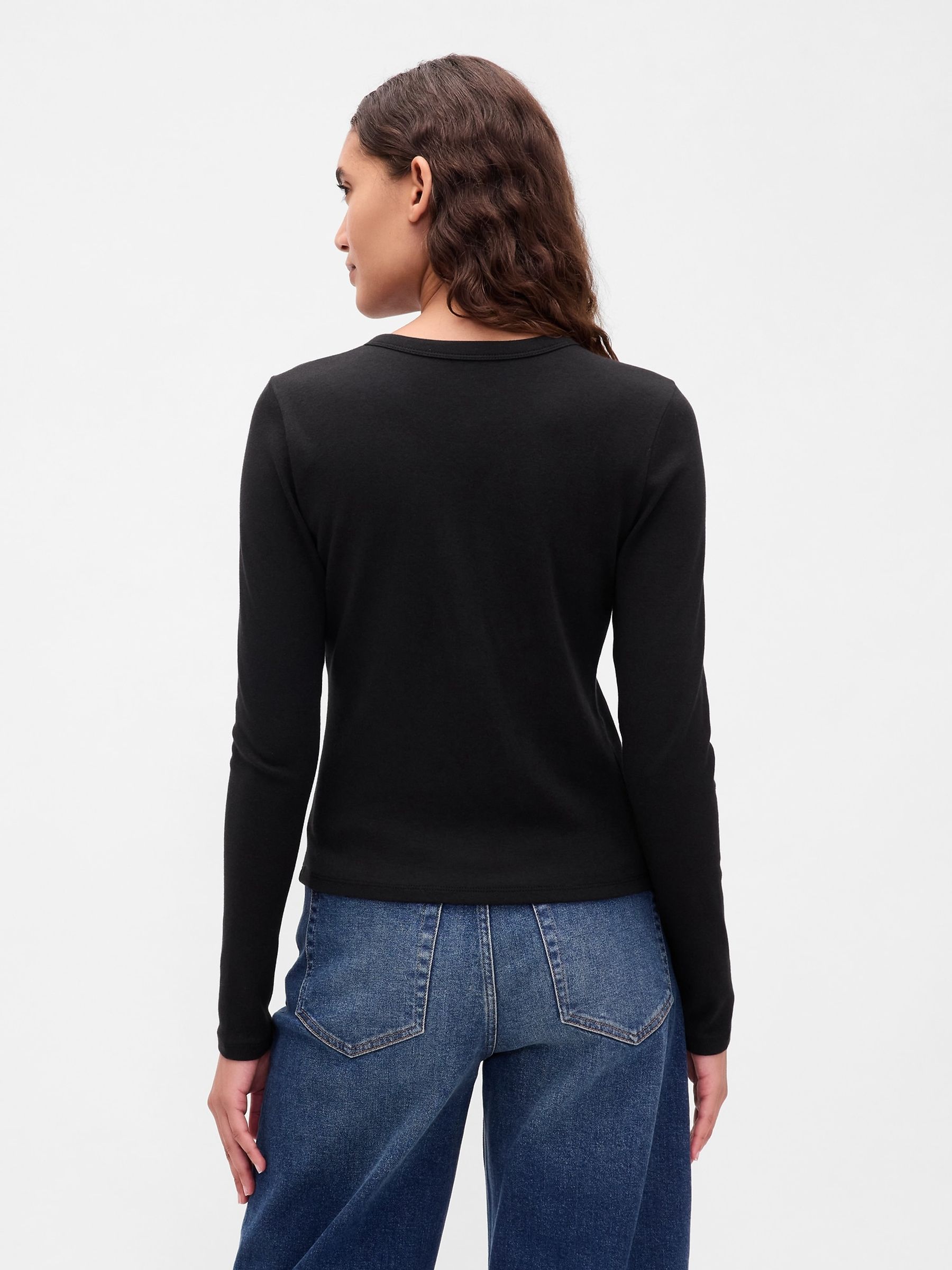 Black Modern Crew Neck Cardigan - Image 2 of 4