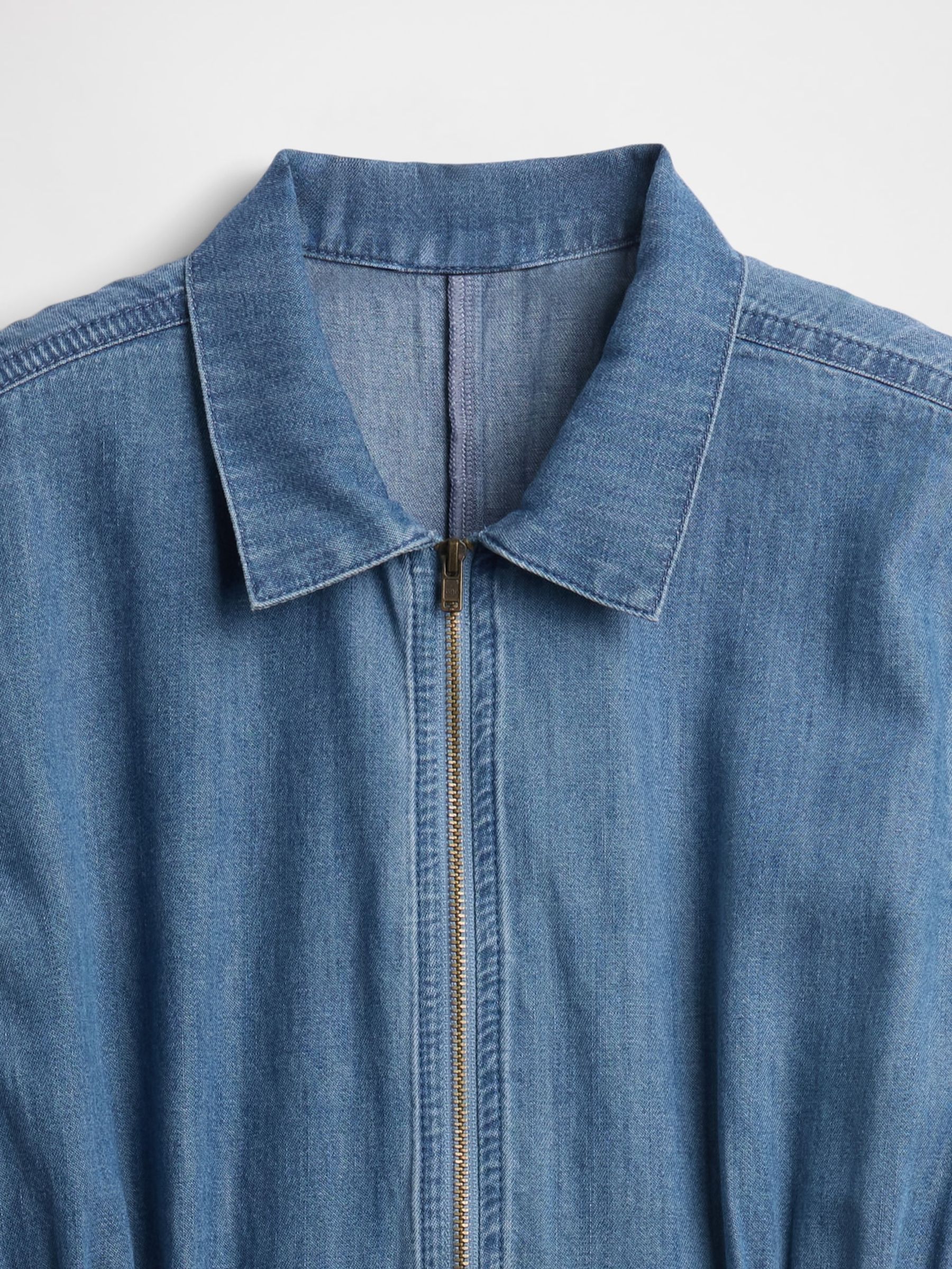 Blue Denim Jogger Jumpsuit - Image 4 of 4