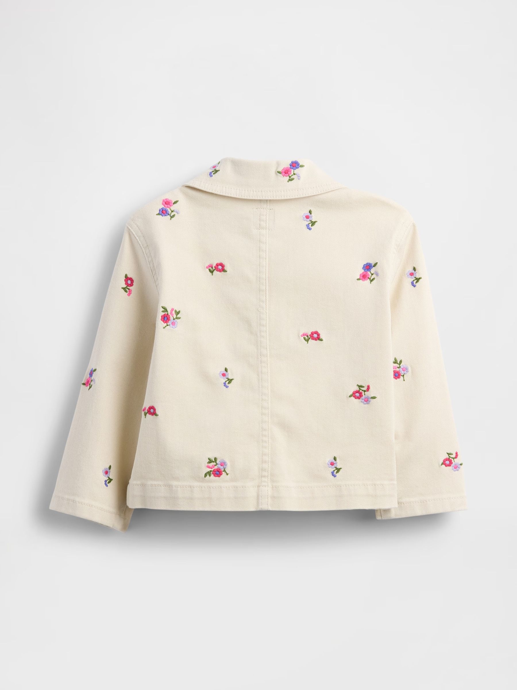 Cream Floral Barn Jacket - Image 2 of 3
