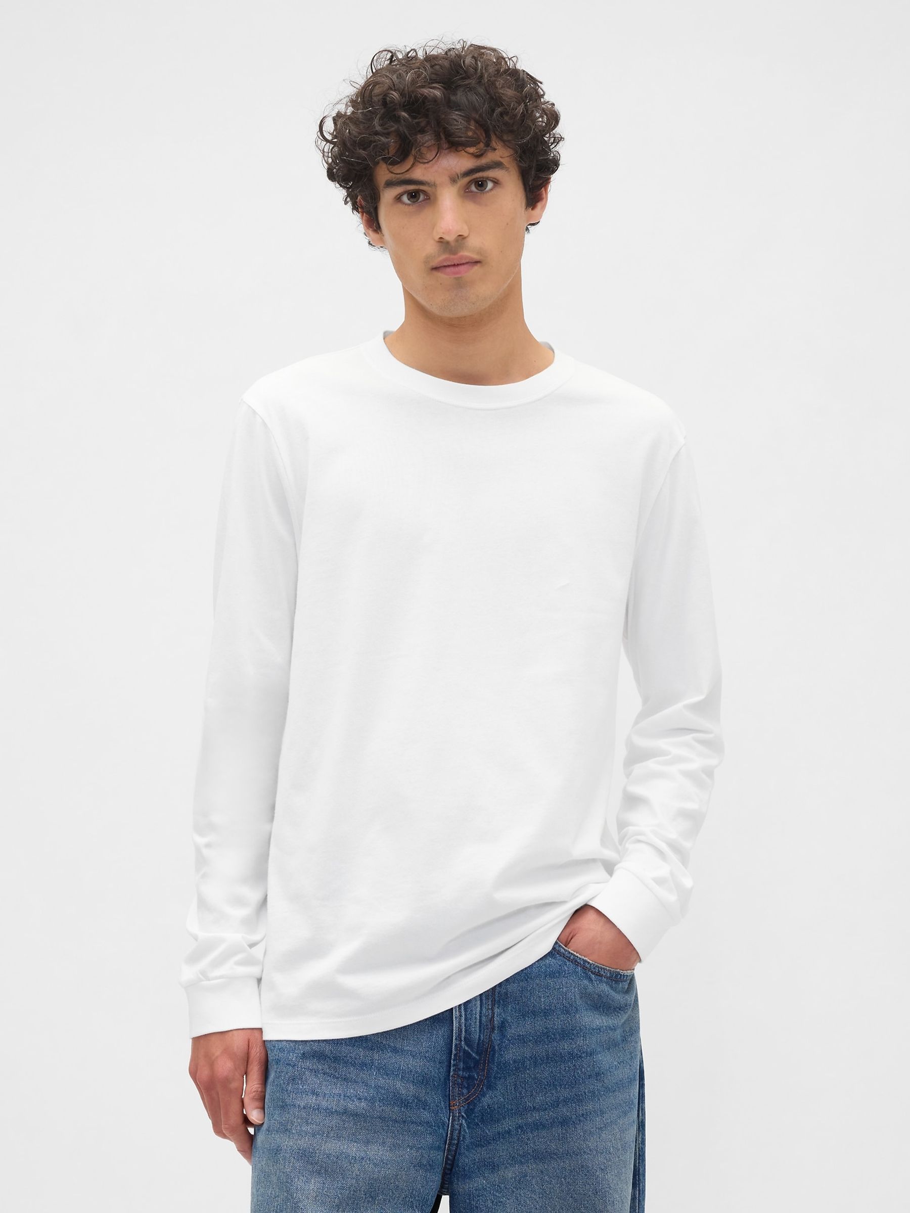 White Everyday Long Sleeve T-Shirt - Image 1 of 5