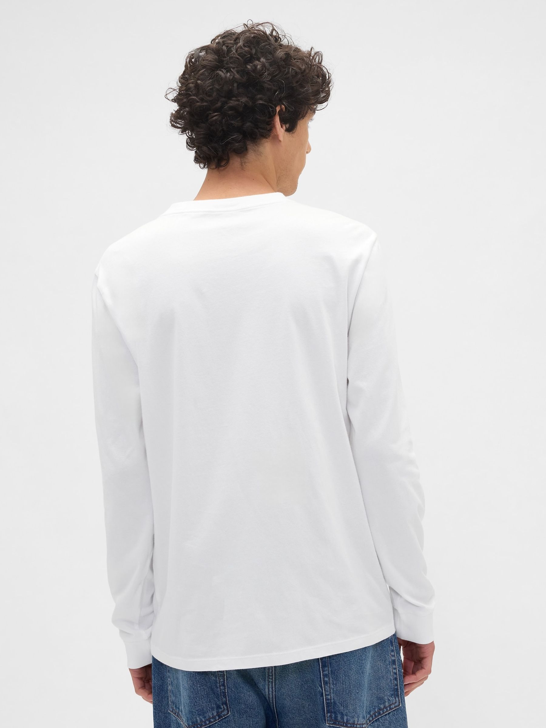 White Everyday Long Sleeve T-Shirt - Image 2 of 5