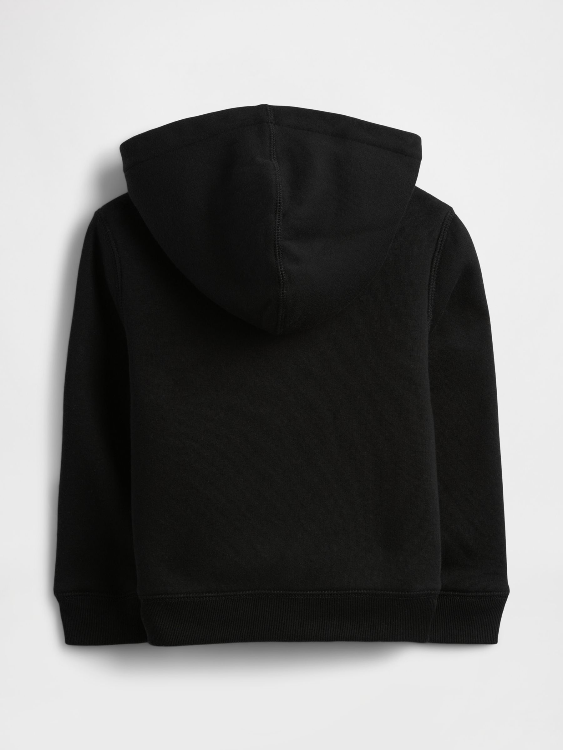 Black Logo Sherpa Zip Hoodie (6mths-5yrs) - Image 2 of 3