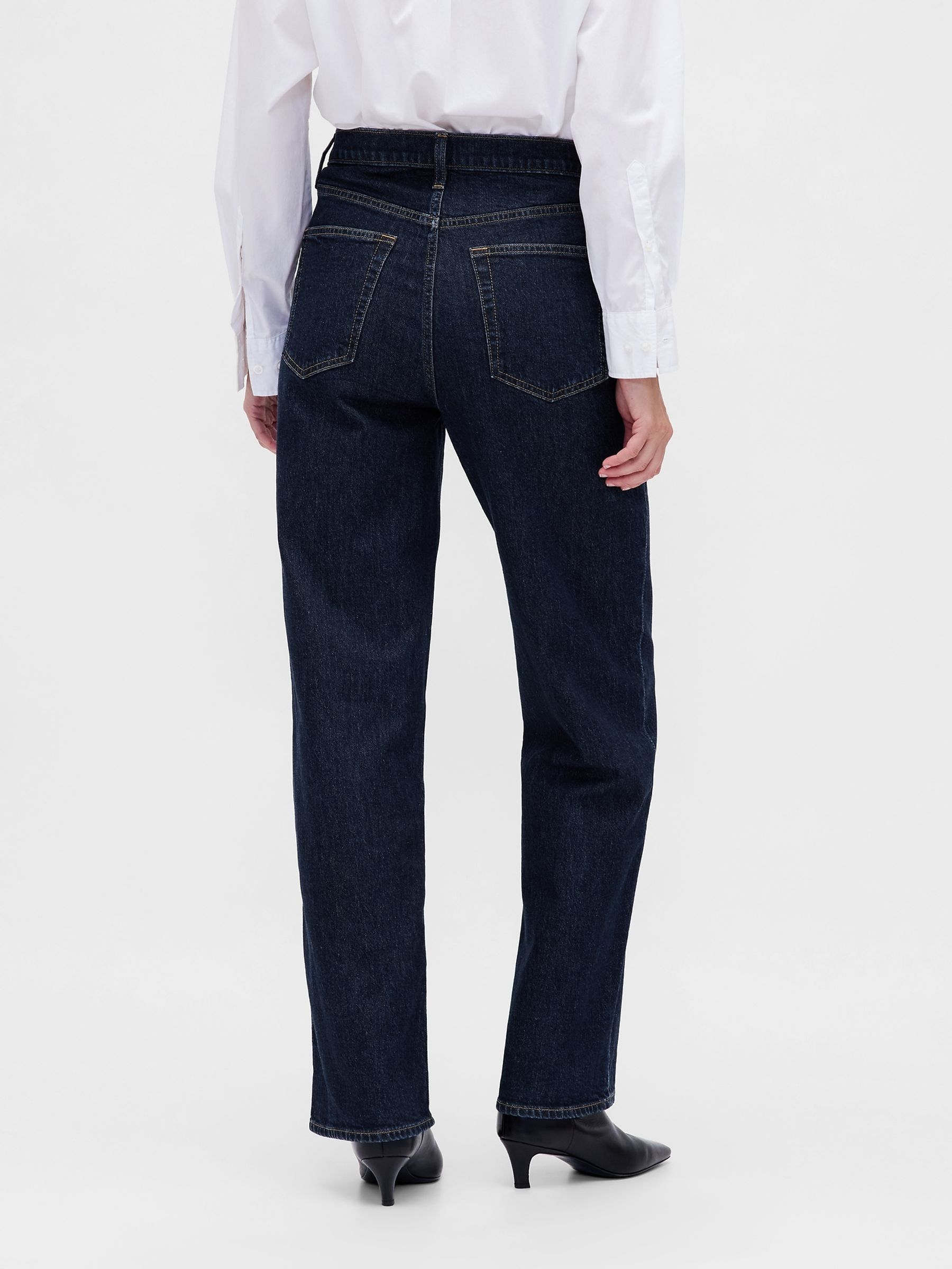 Dark Blue High Waisted '90s Loose Jeans - Image 2 of 6