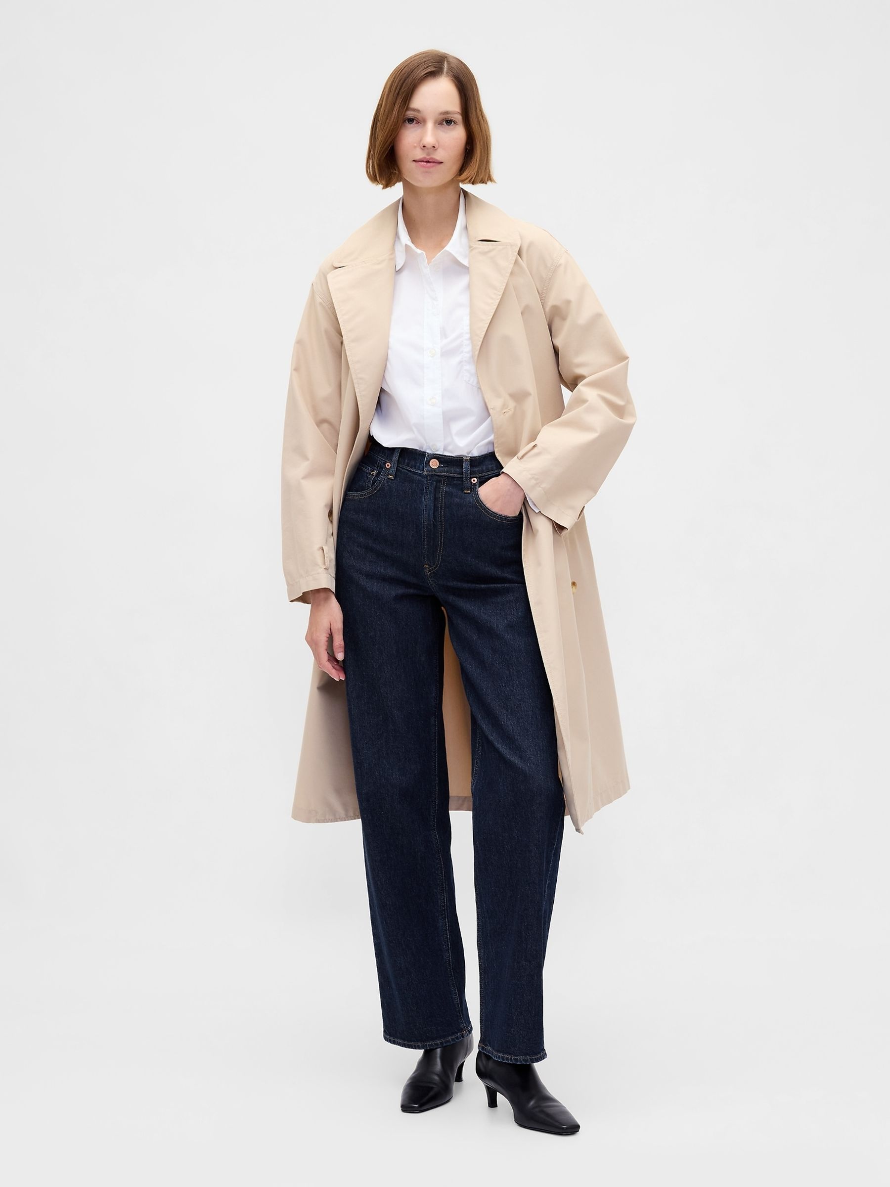 Dark Blue High Waisted '90s Loose Jeans - Image 5 of 6
