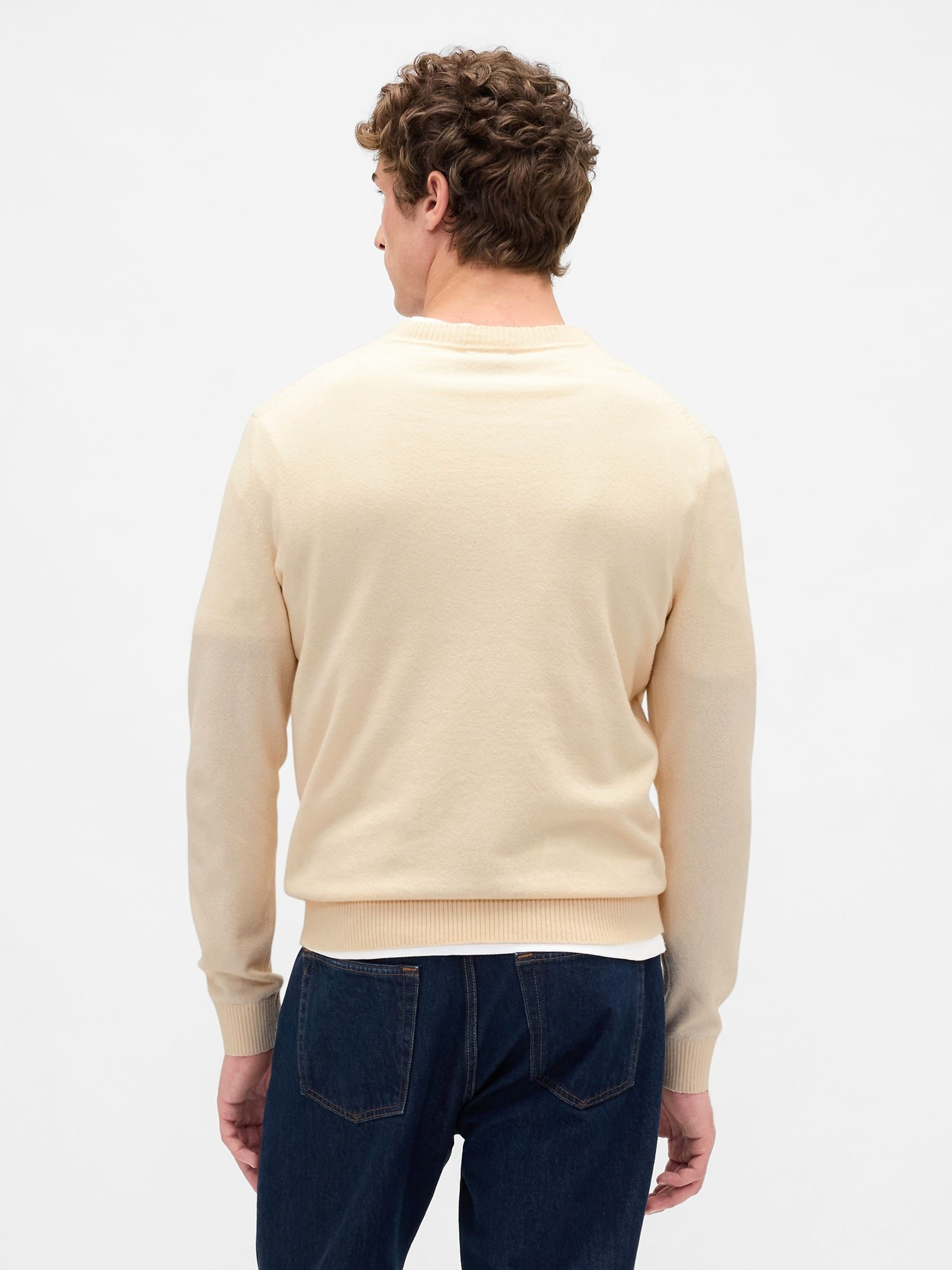 Cream CashSoft Crew Sweatshirt - Image 2 of 4