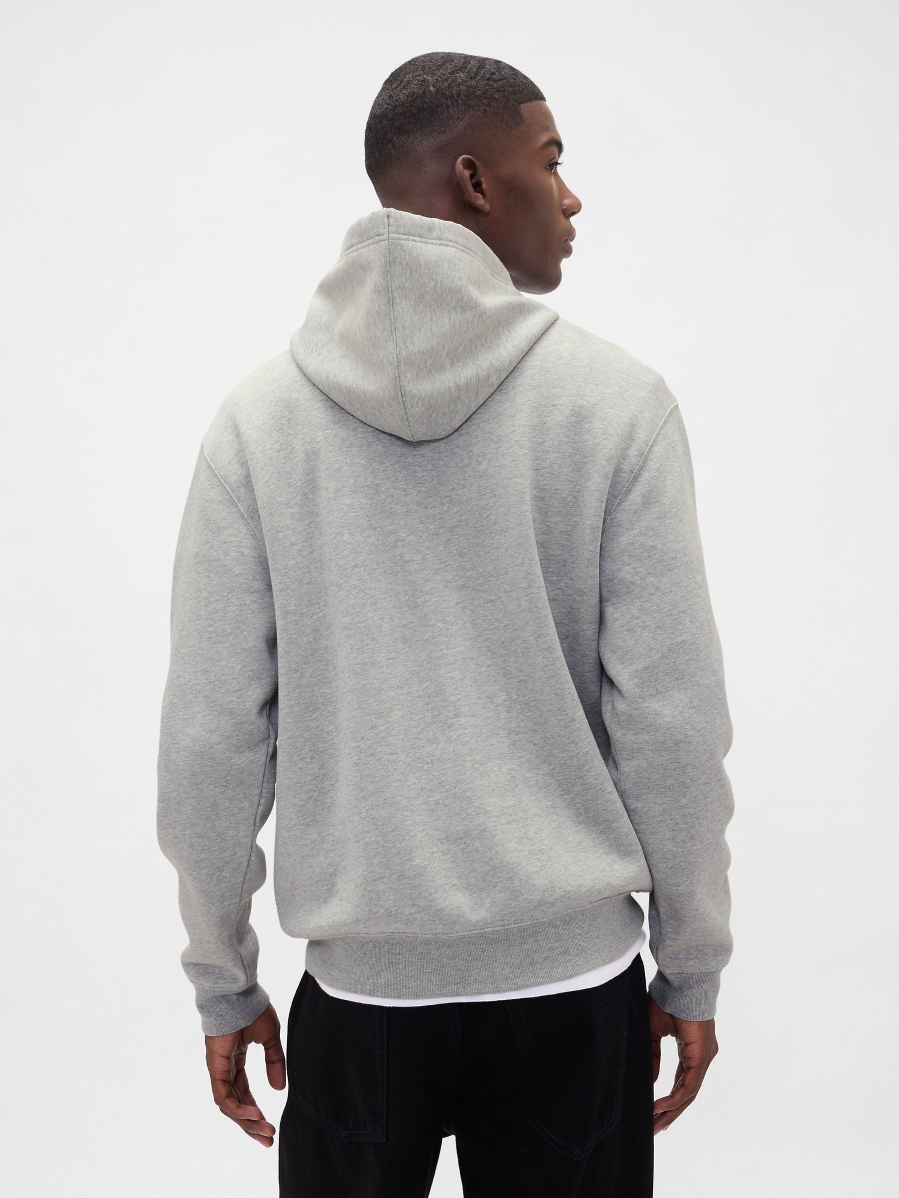 Grey Relaxed Mini Logo Hoodie - Image 2 of 4