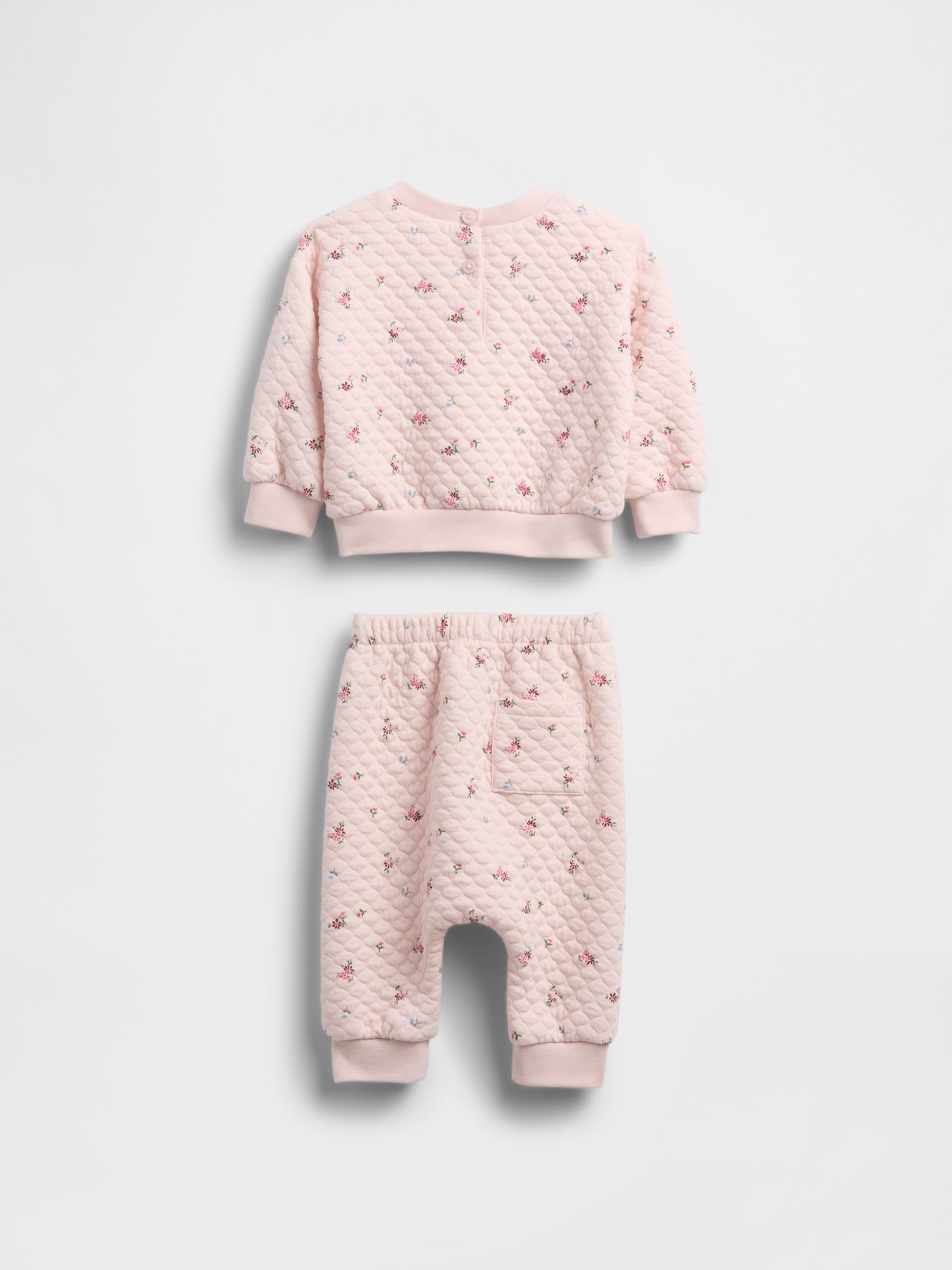Pink Quilted Outfit Set - Image 2 of 3