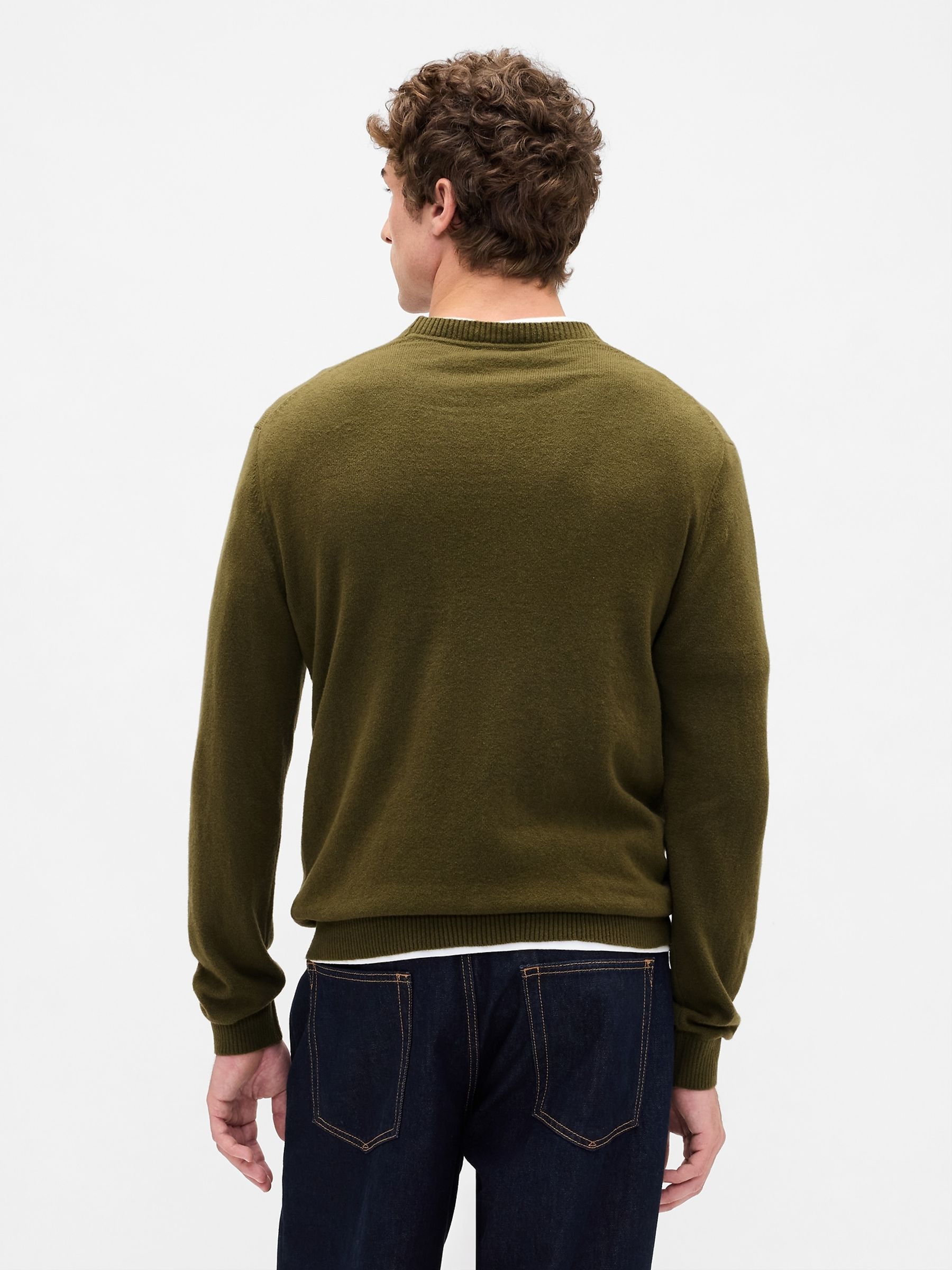 Green CashSoft Crew Sweatshirt - Image 2 of 4