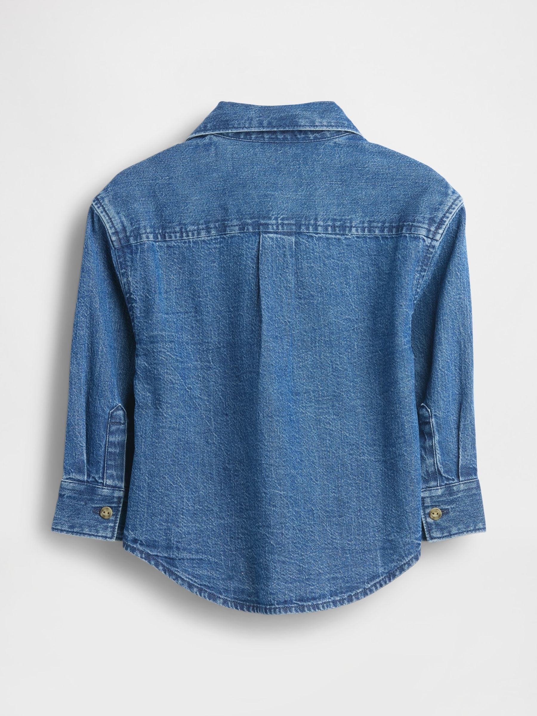 Blue Denim Oversized Shirt (6mths-5yrs) - Image 2 of 2