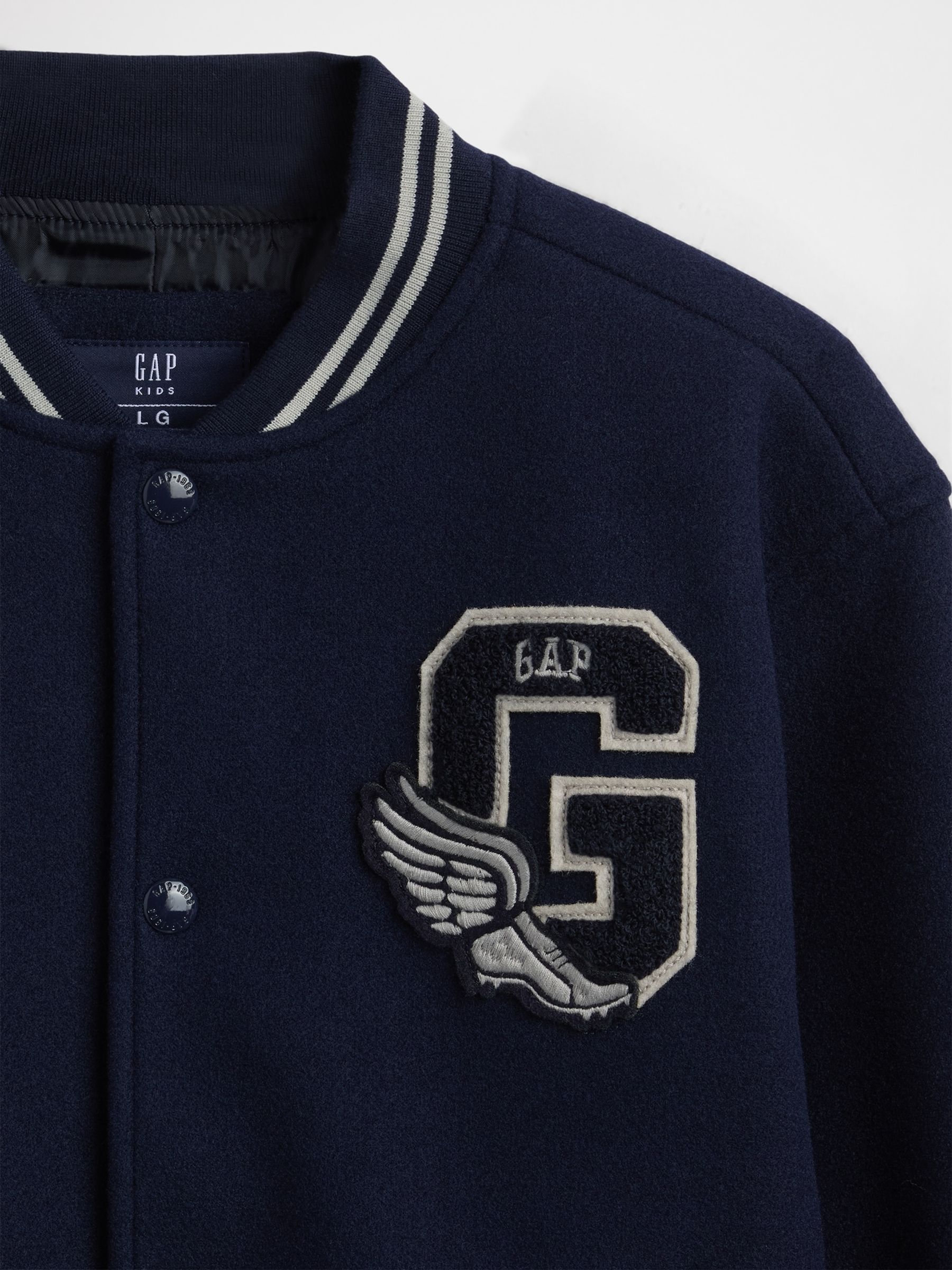 Blue Varsity Logo Bomber Jacket - Image 5 of 5