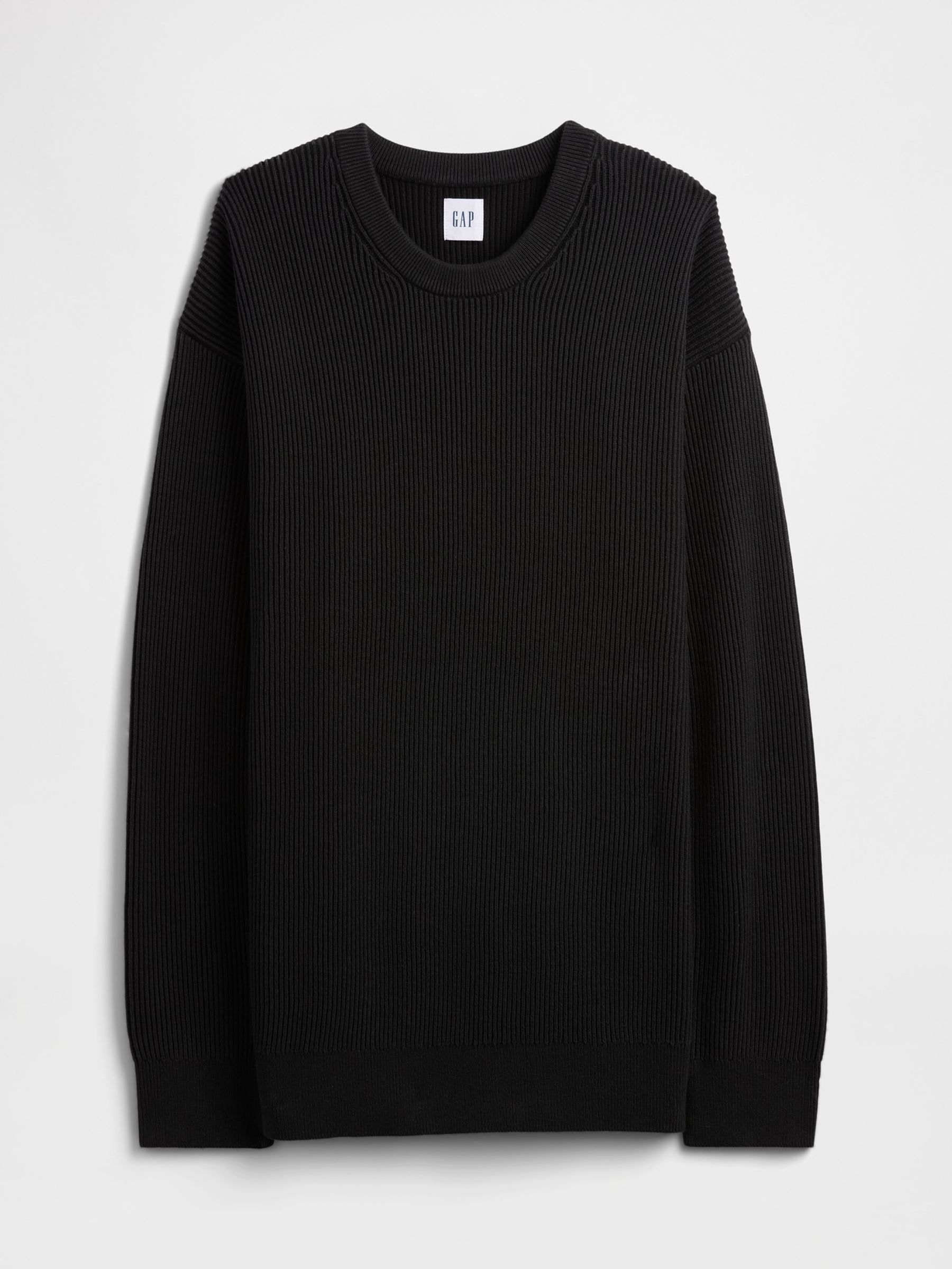 Black V-Plaited Rib Jumper - Image 4 of 5