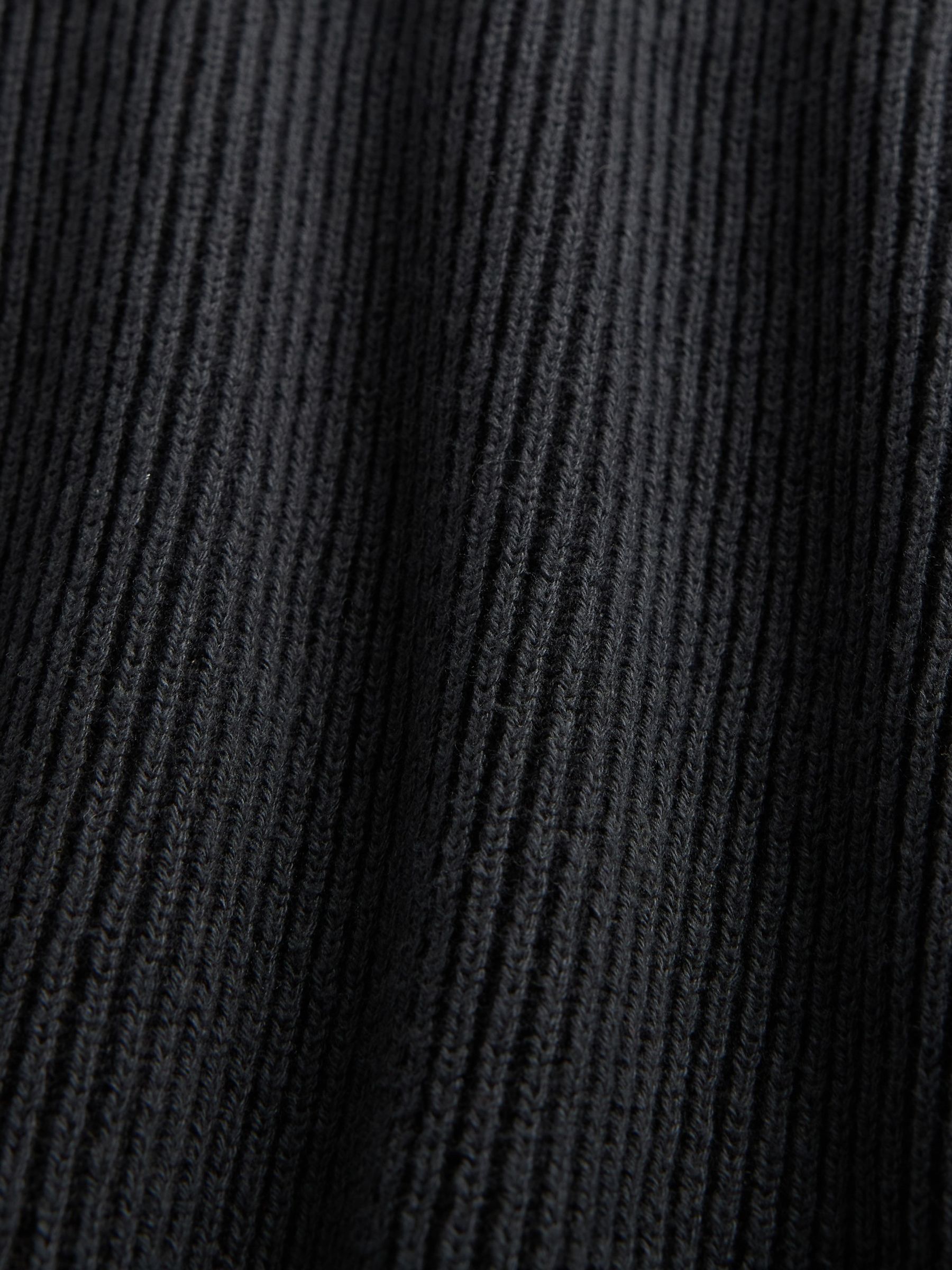 Black V-Plaited Rib Jumper - Image 5 of 5