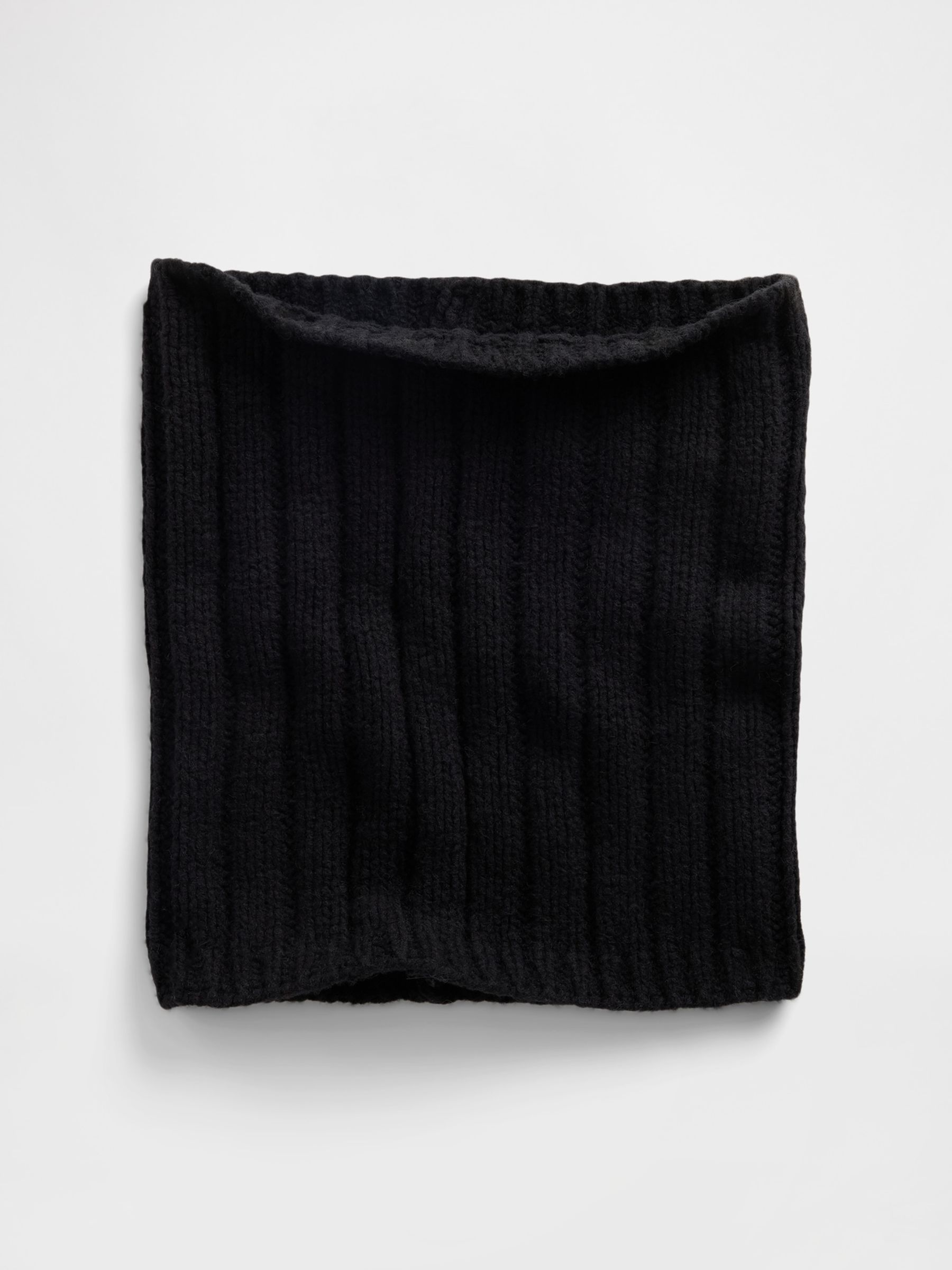 Black Soft Touch Wide Rib Scarf - Image 1 of 1