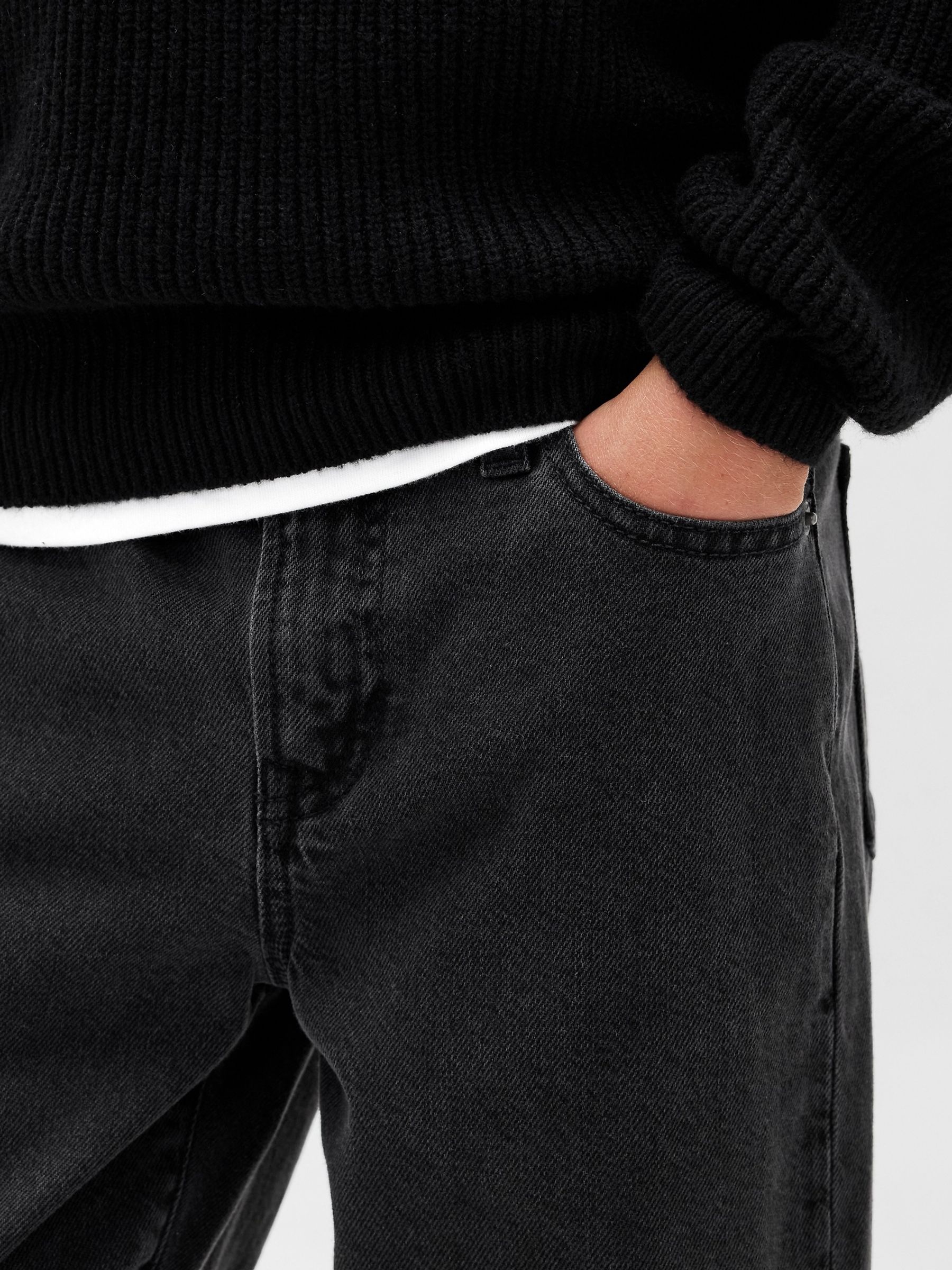 Black Relaxed Soft Jeans (5-13yrs) - Image 4 of 5