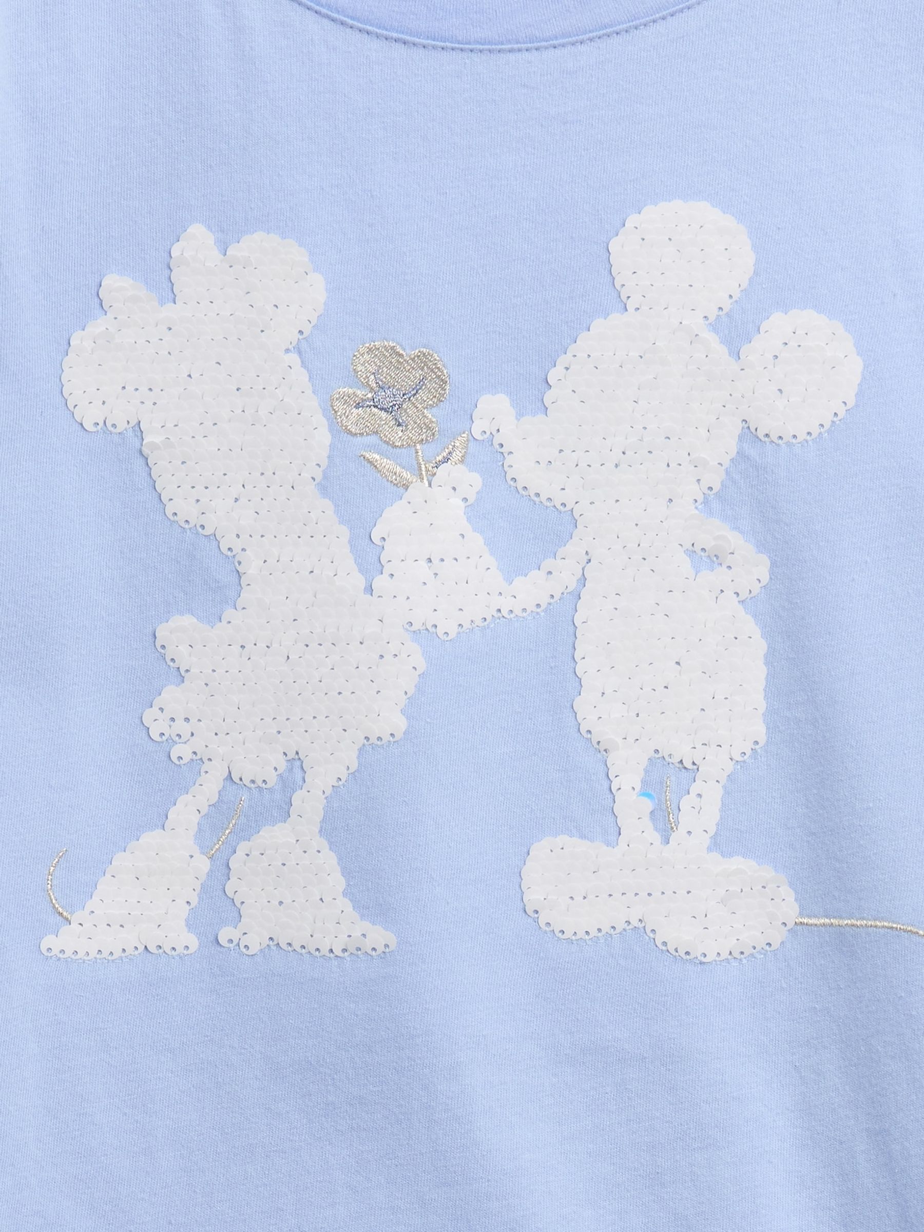 Blue And Disney Relaxed Flippy-Sequin Graphic T-Shirt - Image 4 of 4