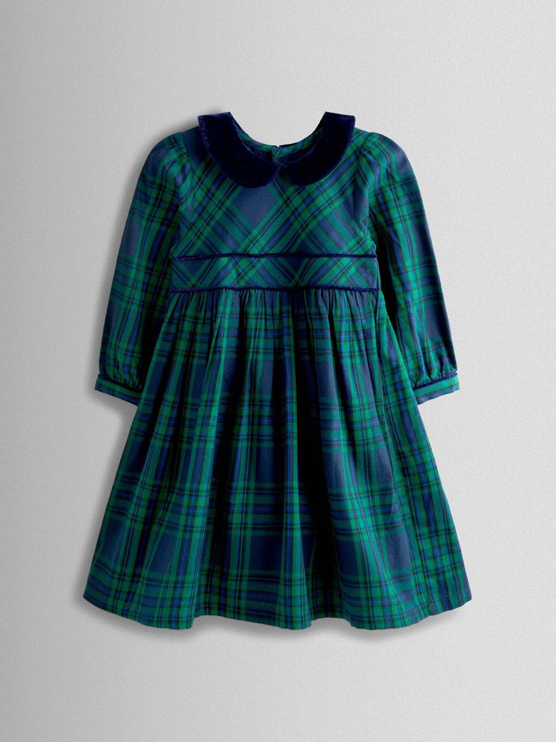 Green Tartan Party Dress - Image 3 of 7
