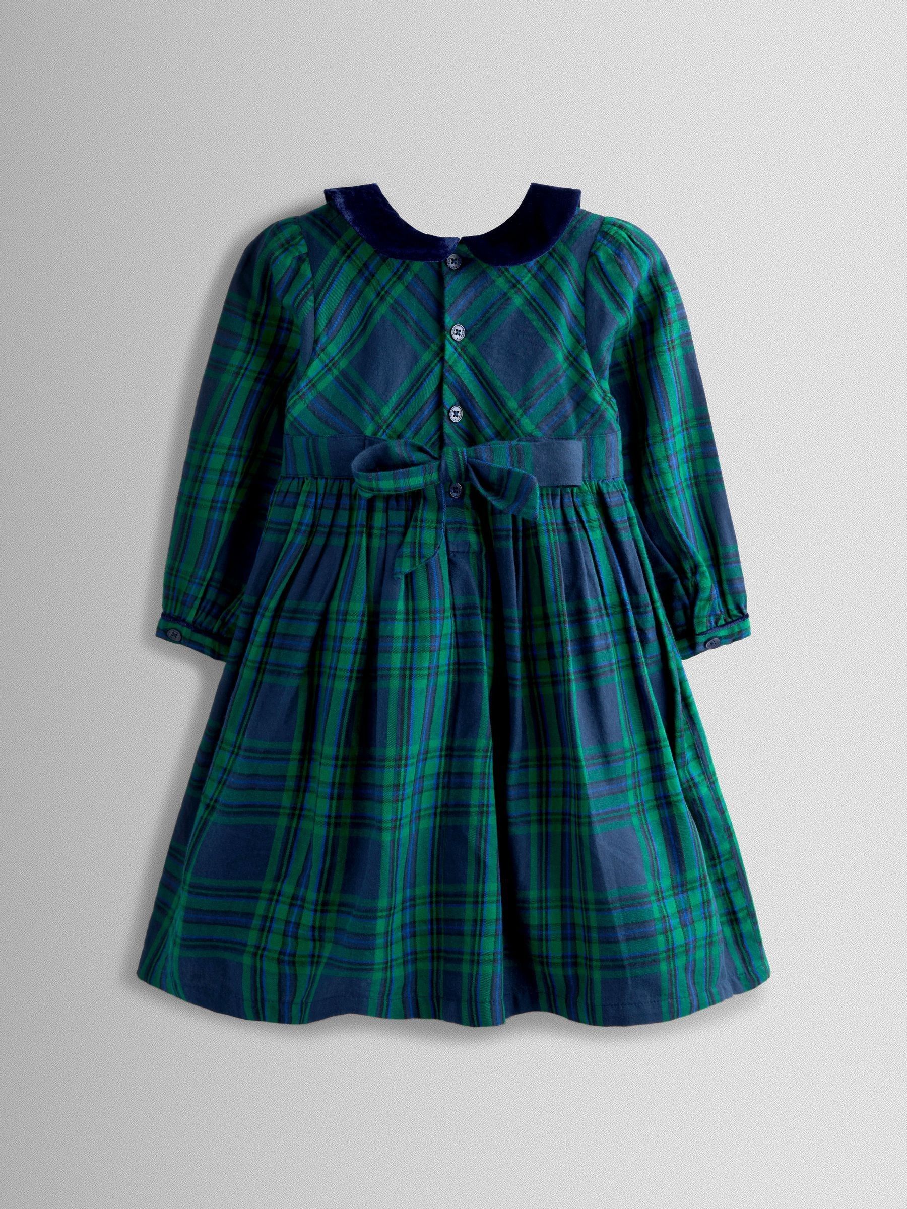 Green Tartan Party Dress - Image 4 of 7