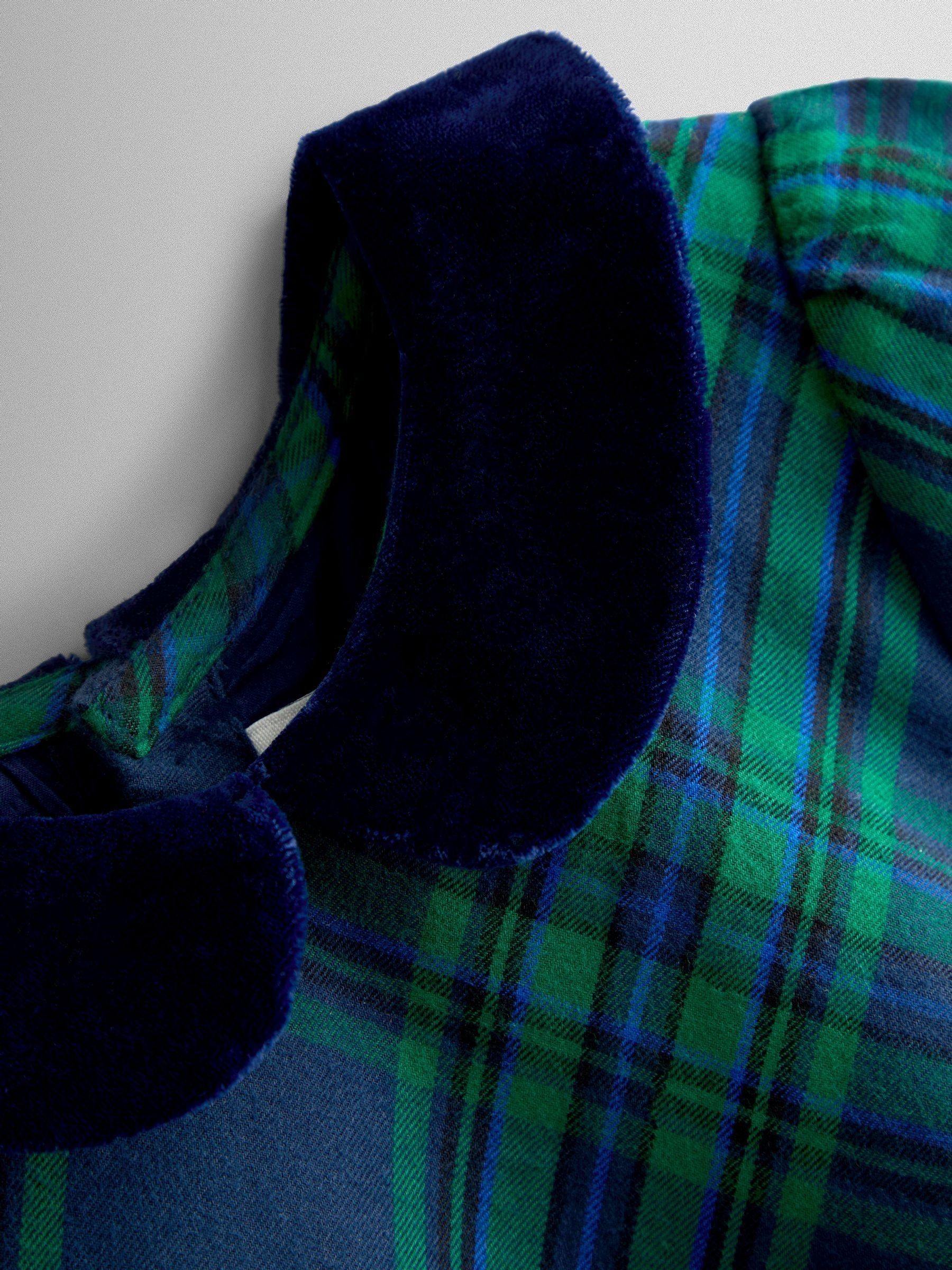 Green Tartan Party Dress - Image 5 of 7