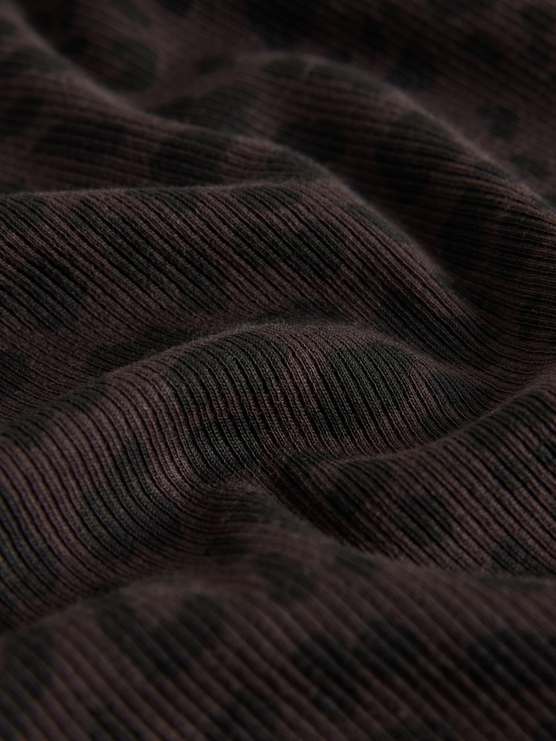 Navy/Animal/Ganache/Cinder - 4 Pack Long Sleeve Ribbed T-Shirts - Image 6 of 7
