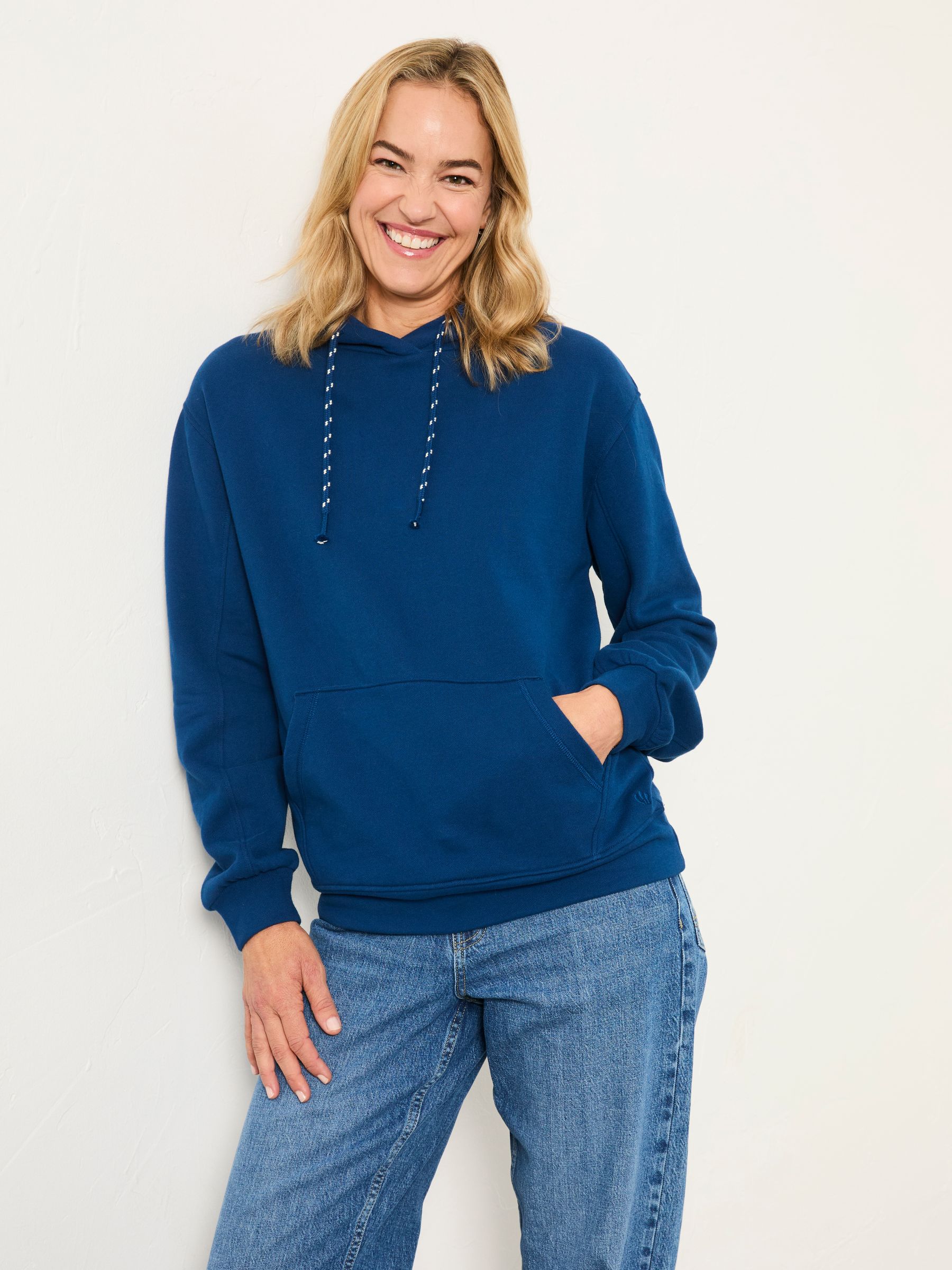 Freya Bright Blue Overhead Hoodie - Image 1 of 6