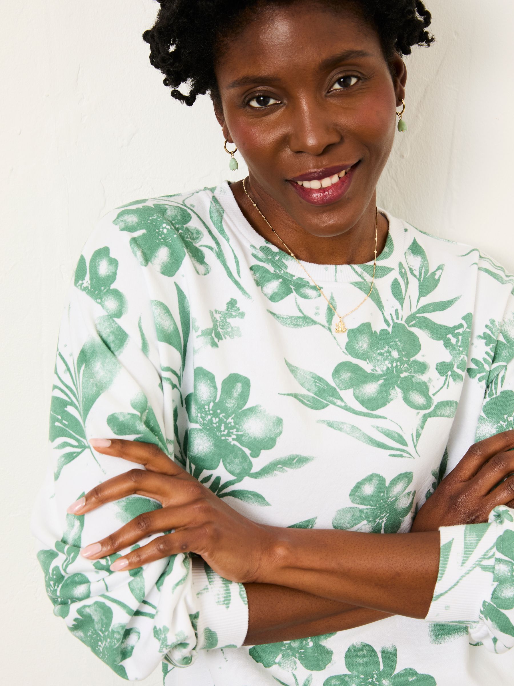 Alex Ivory Botanical Crew Sweat - Image 3 of 5