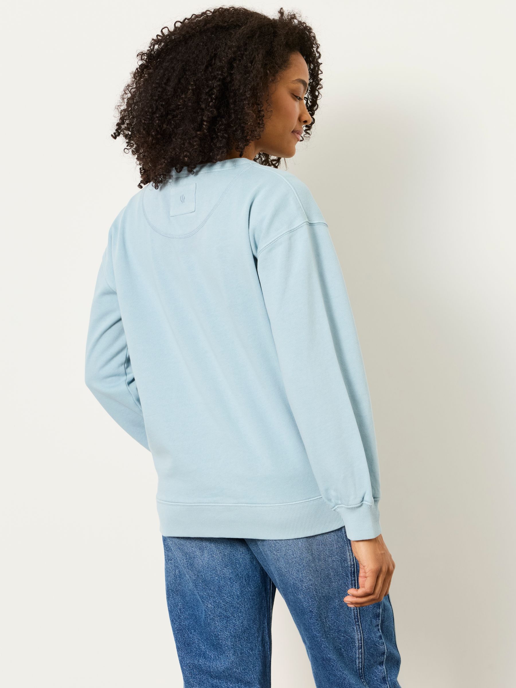 Blue Garment Dye Henley Top - Image 2 of 6