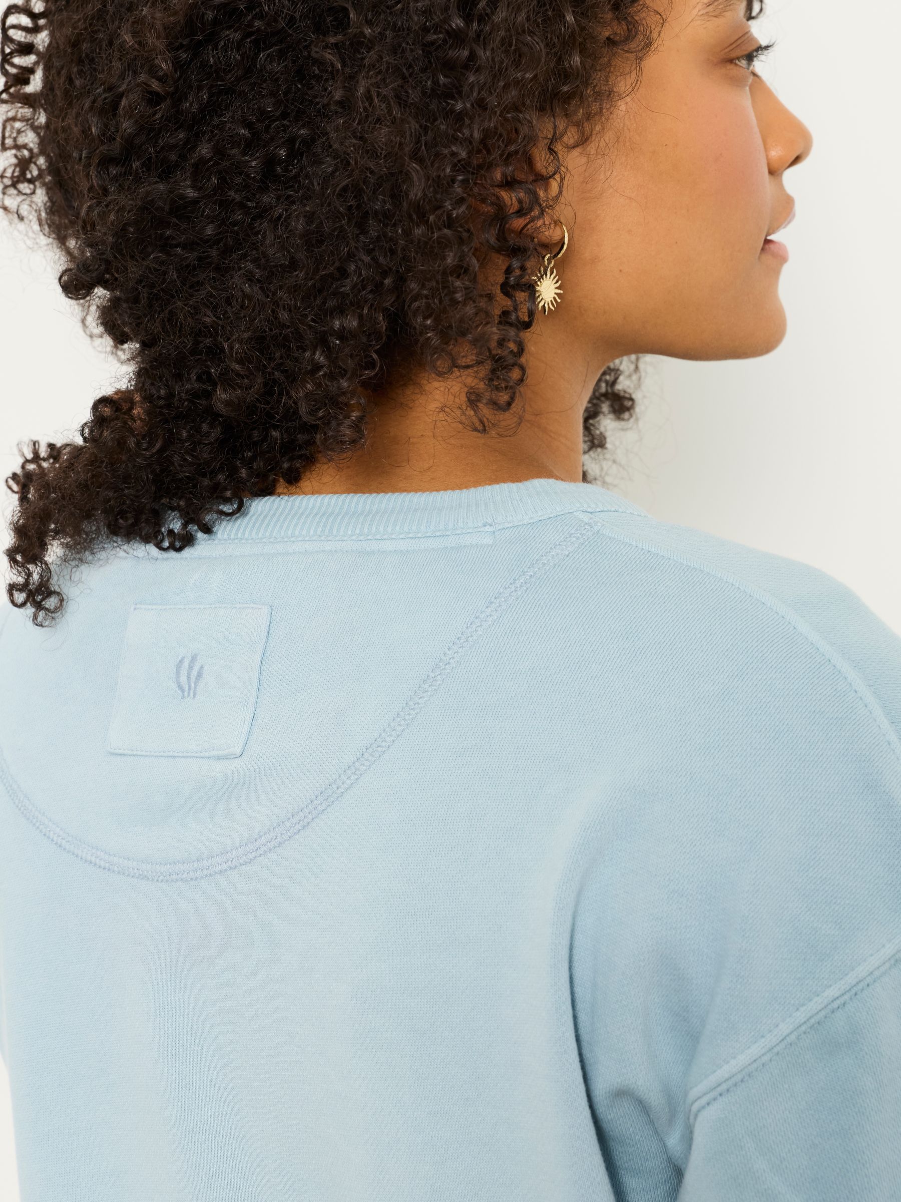 Blue Garment Dye Henley Top - Image 4 of 6