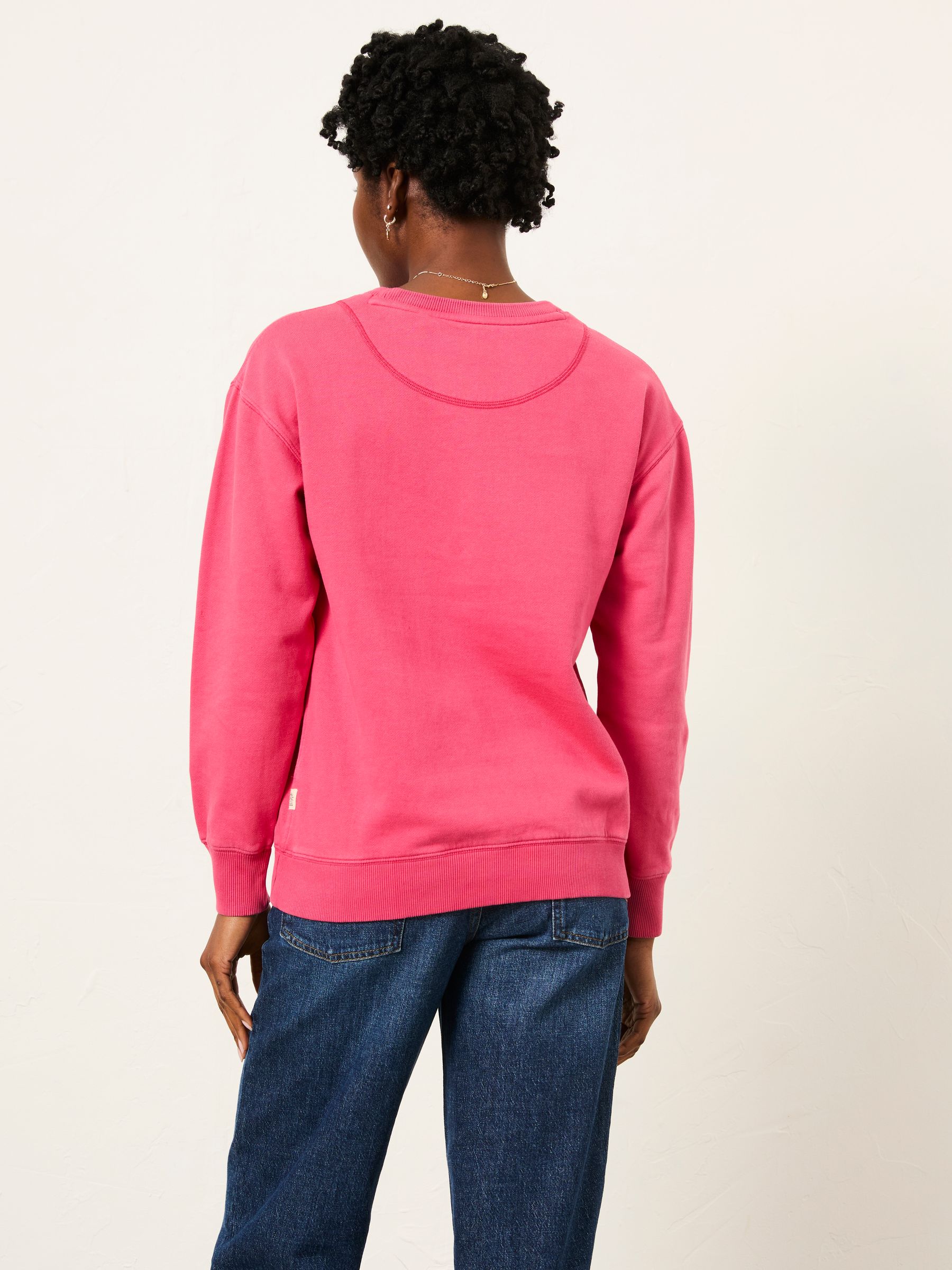 Georgia Fushsia Pink Crew Sweatshirt - Image 2 of 5
