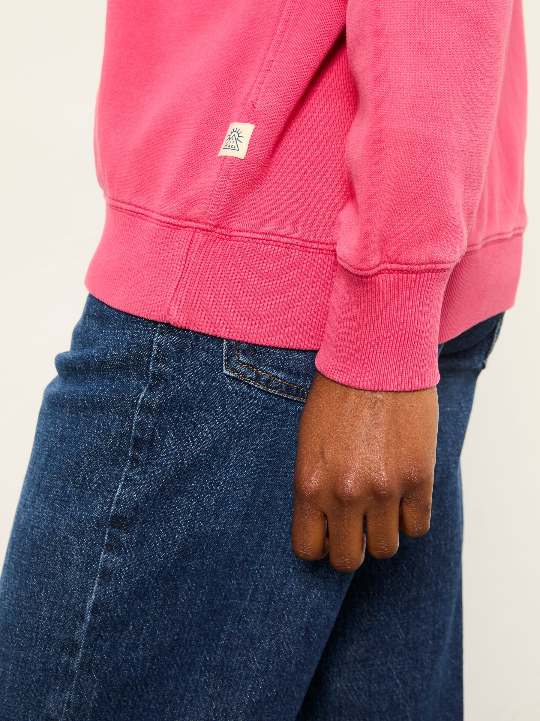 Georgia Fushsia Pink Crew Sweatshirt - Image 3 of 5