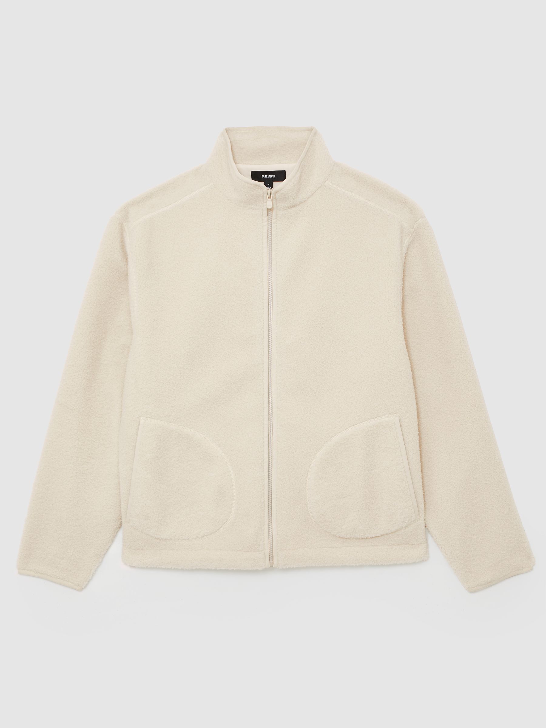Fleece Zip-Through Jacket in Ecru - image 1