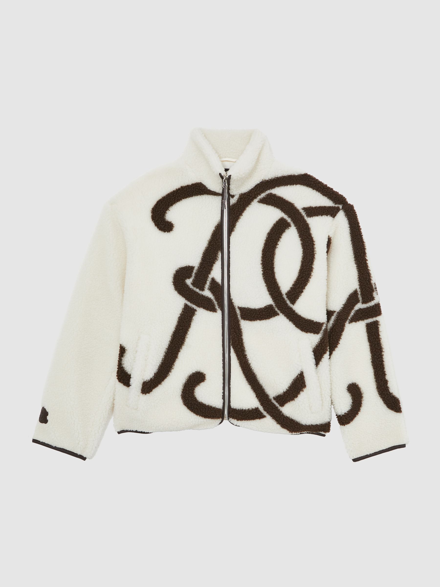 Jacket in White/Brown - Image 2 of 9