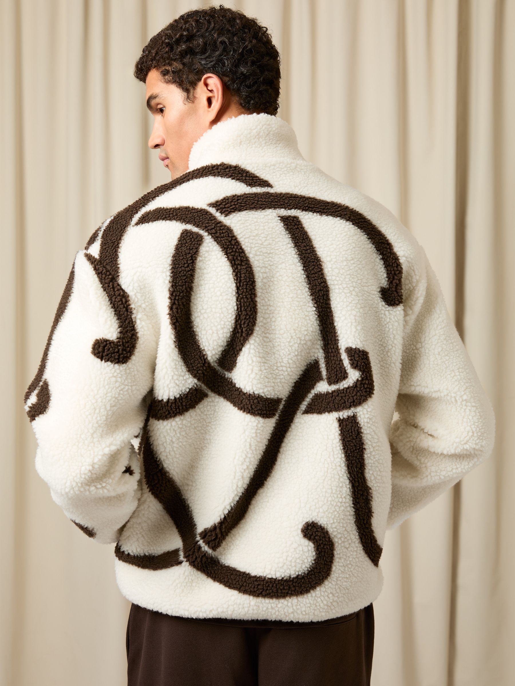 Jacket in White/Brown - Image 5 of 9