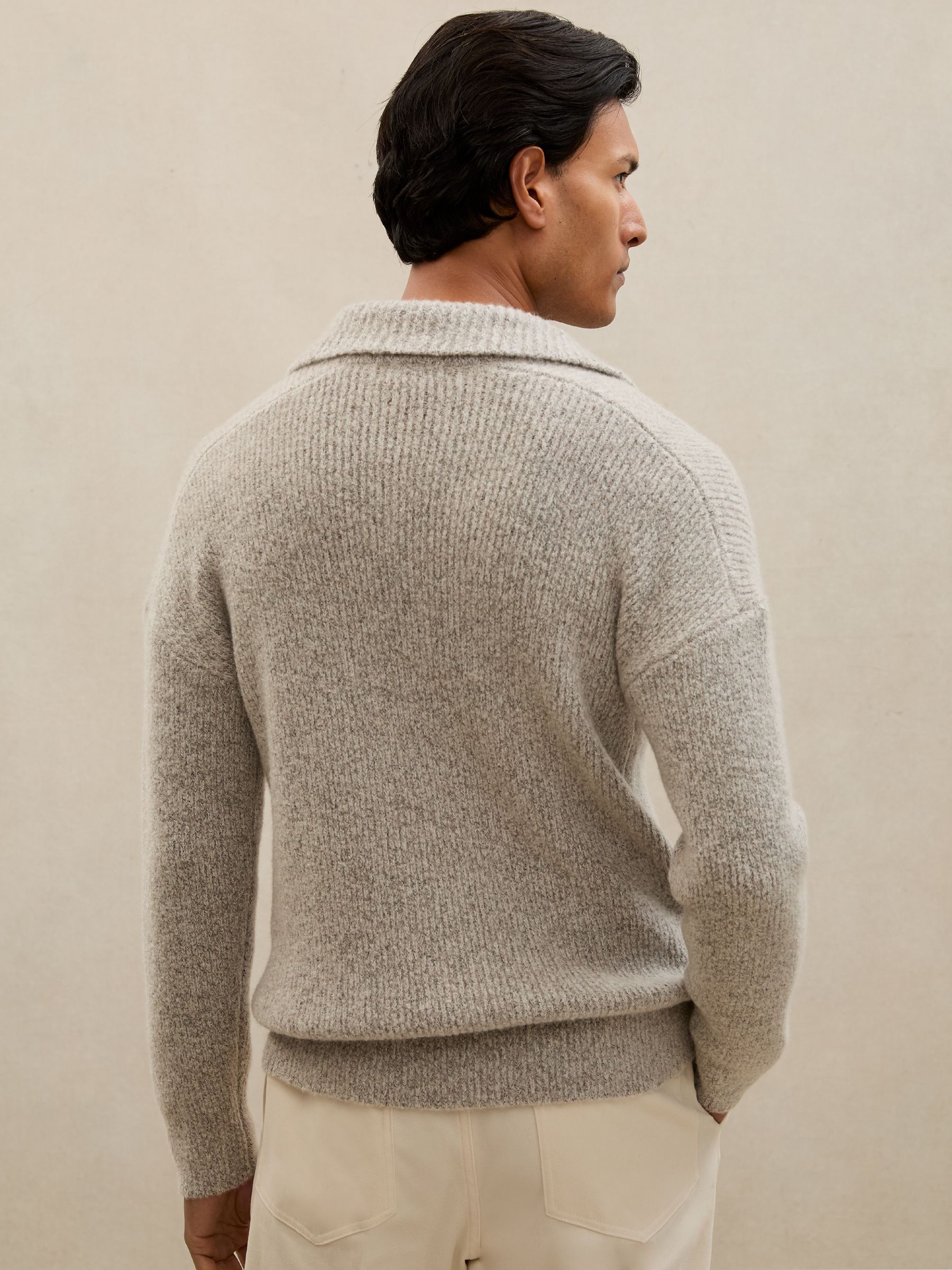 Jumper in Soft Grey Melange - Image 5 of 6