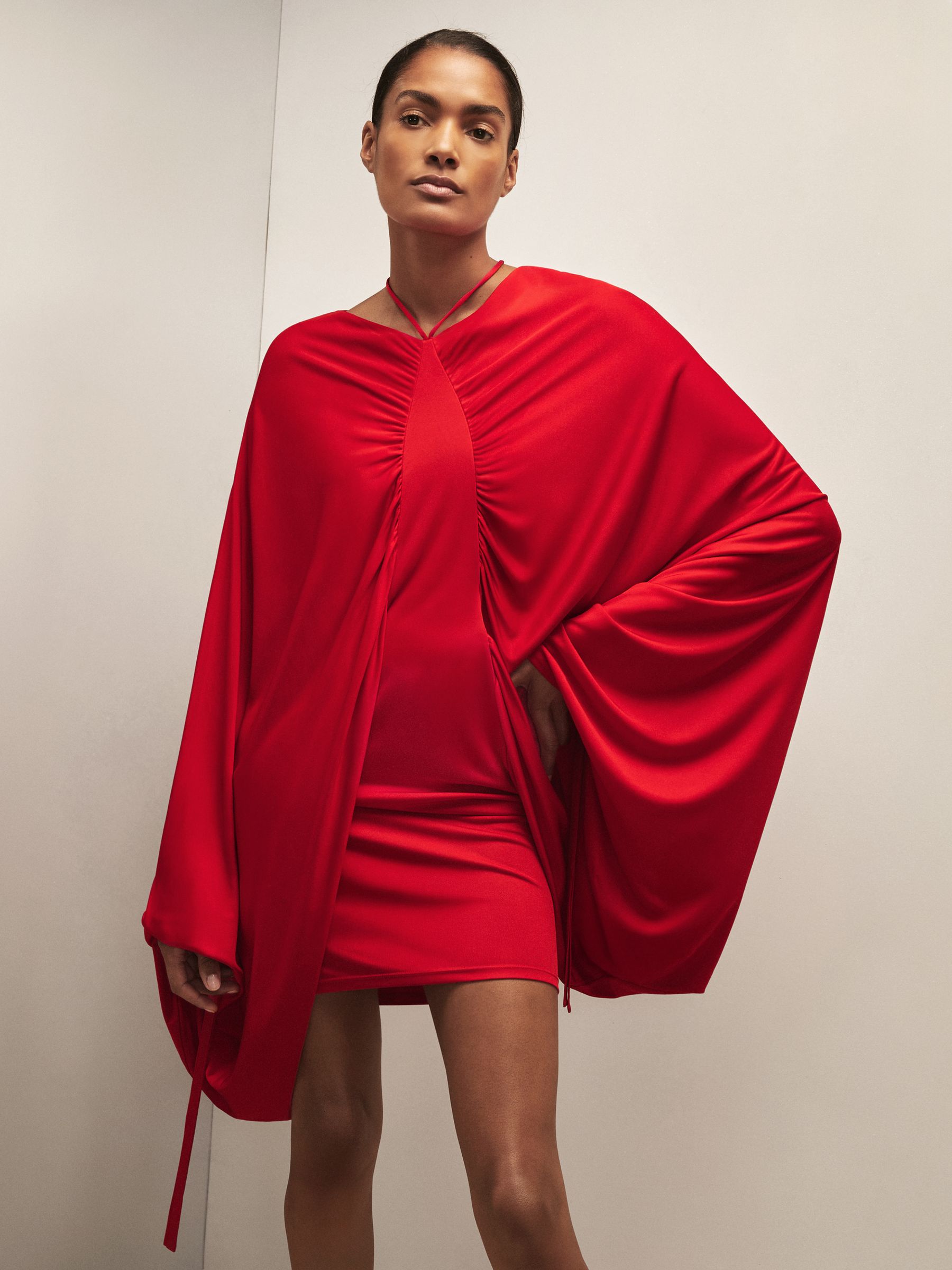 Reiss | Royal Ballet Batwing Dress in Red - image 5
