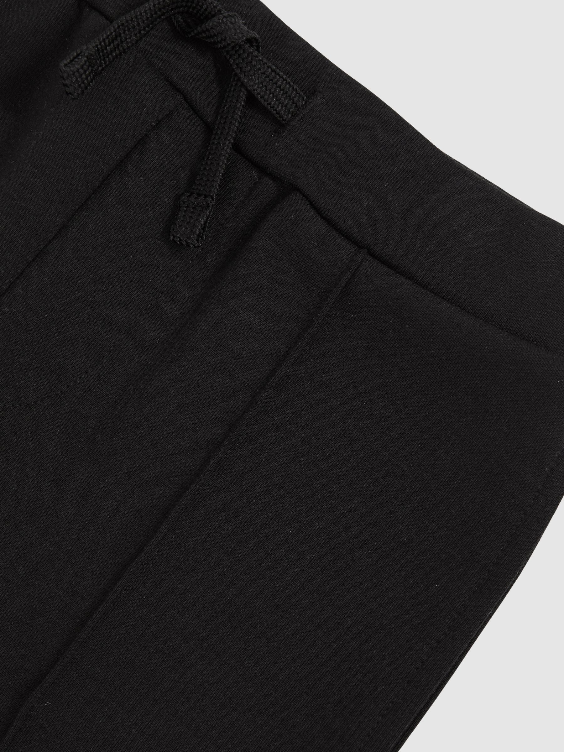 3-9 yrs Interlock Drawstring Joggers in Black - Image 4 of 4