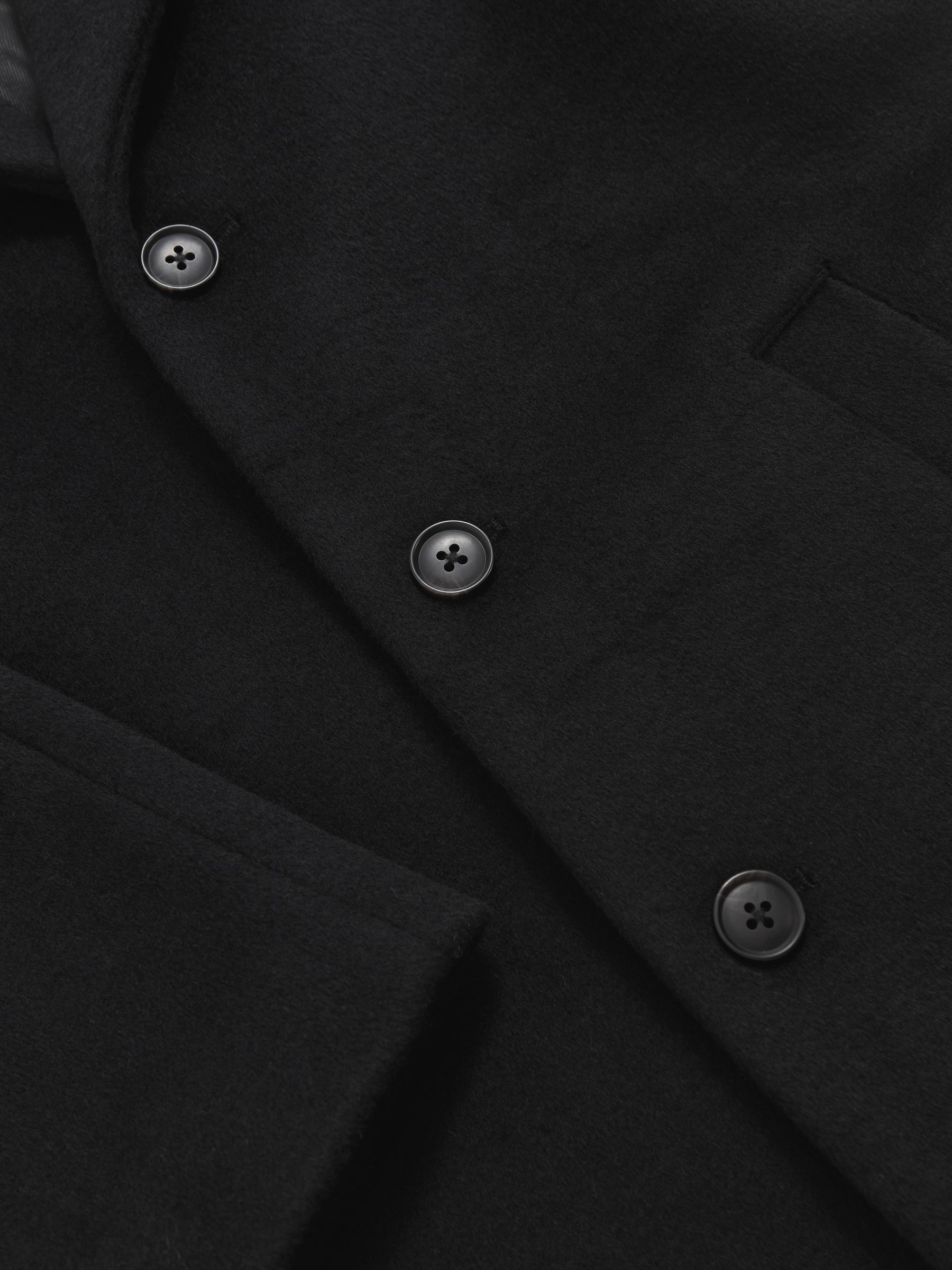 1314 Manteau à manches raglan en laine Blend Noir (de 0 à 1 an) - Image 4 de 4