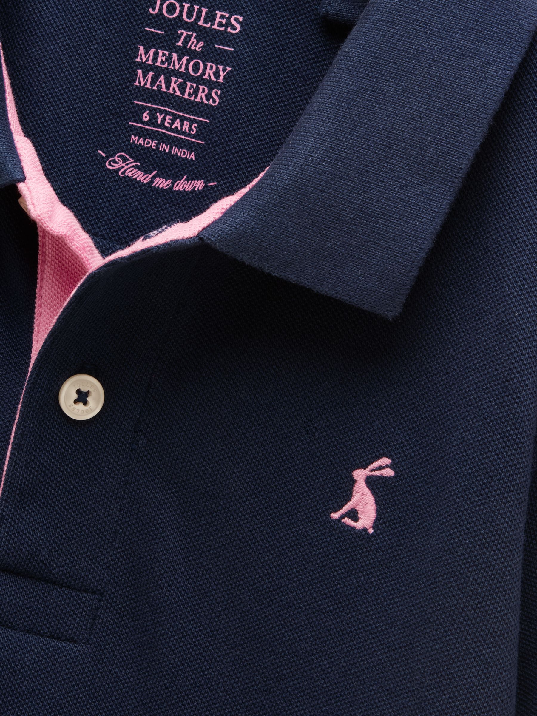 Boys' Woody Blue/Green/Navy Cotton Polo Shirts 3 Pack - Image 10 of 10