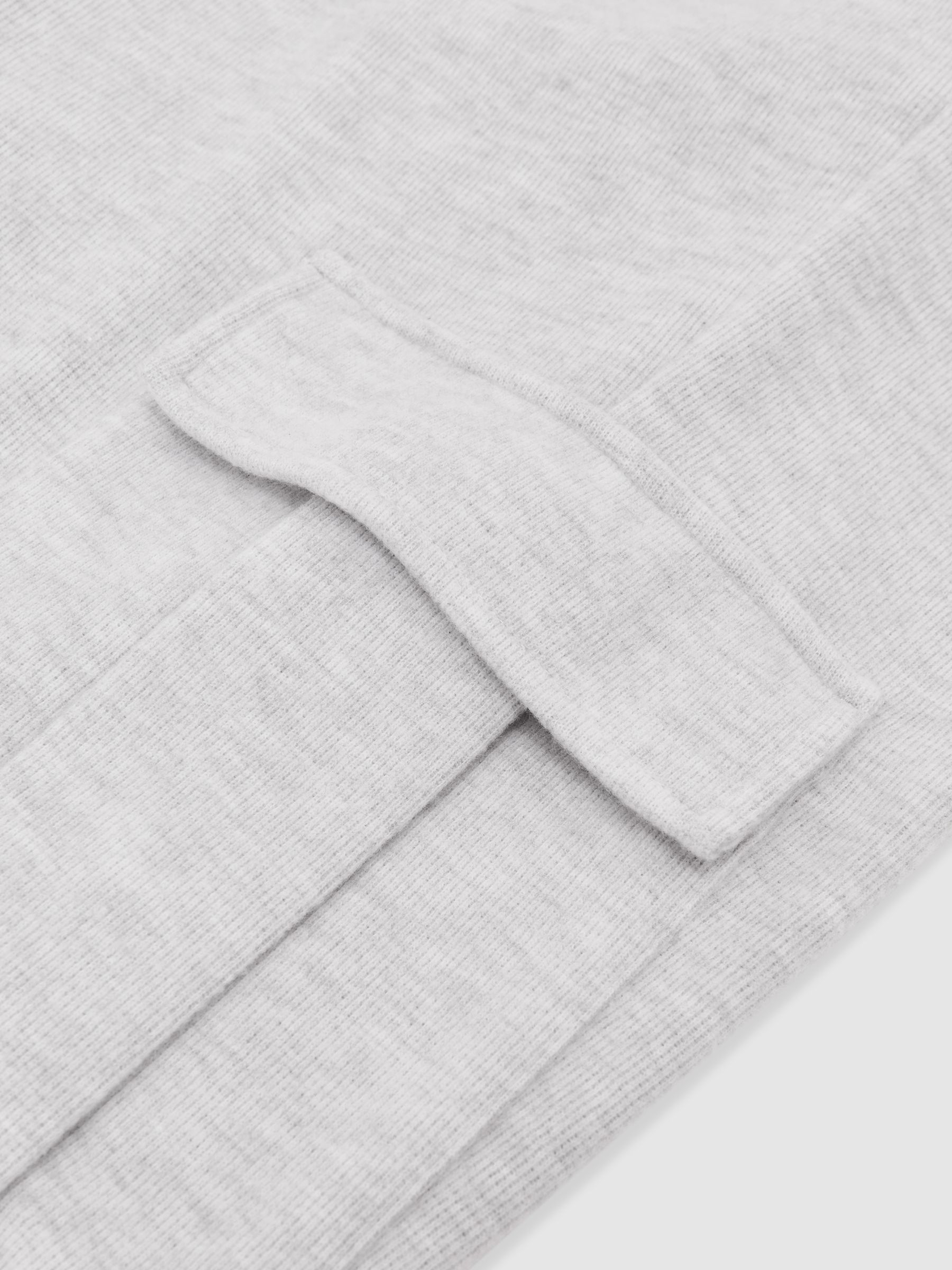 Jersey Cargo Trousers with Cotton in Grey Marl - Image 7 of 7