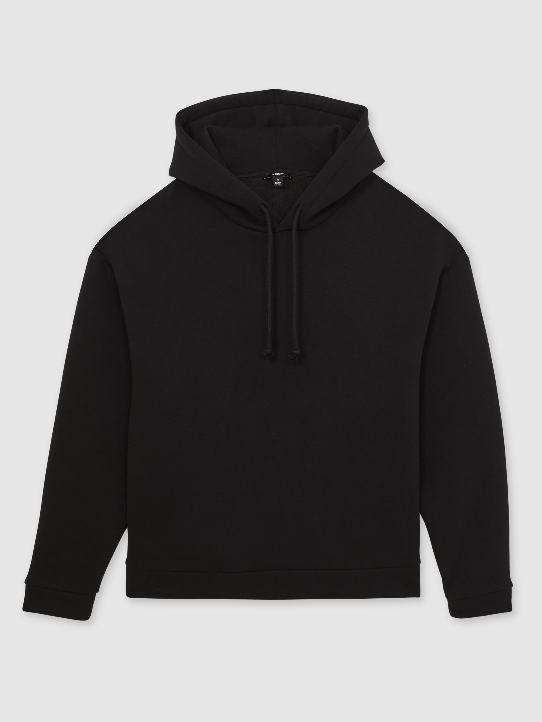Cotton-Blend Fleece-Back Hoodie in Black - Image 2 of 6