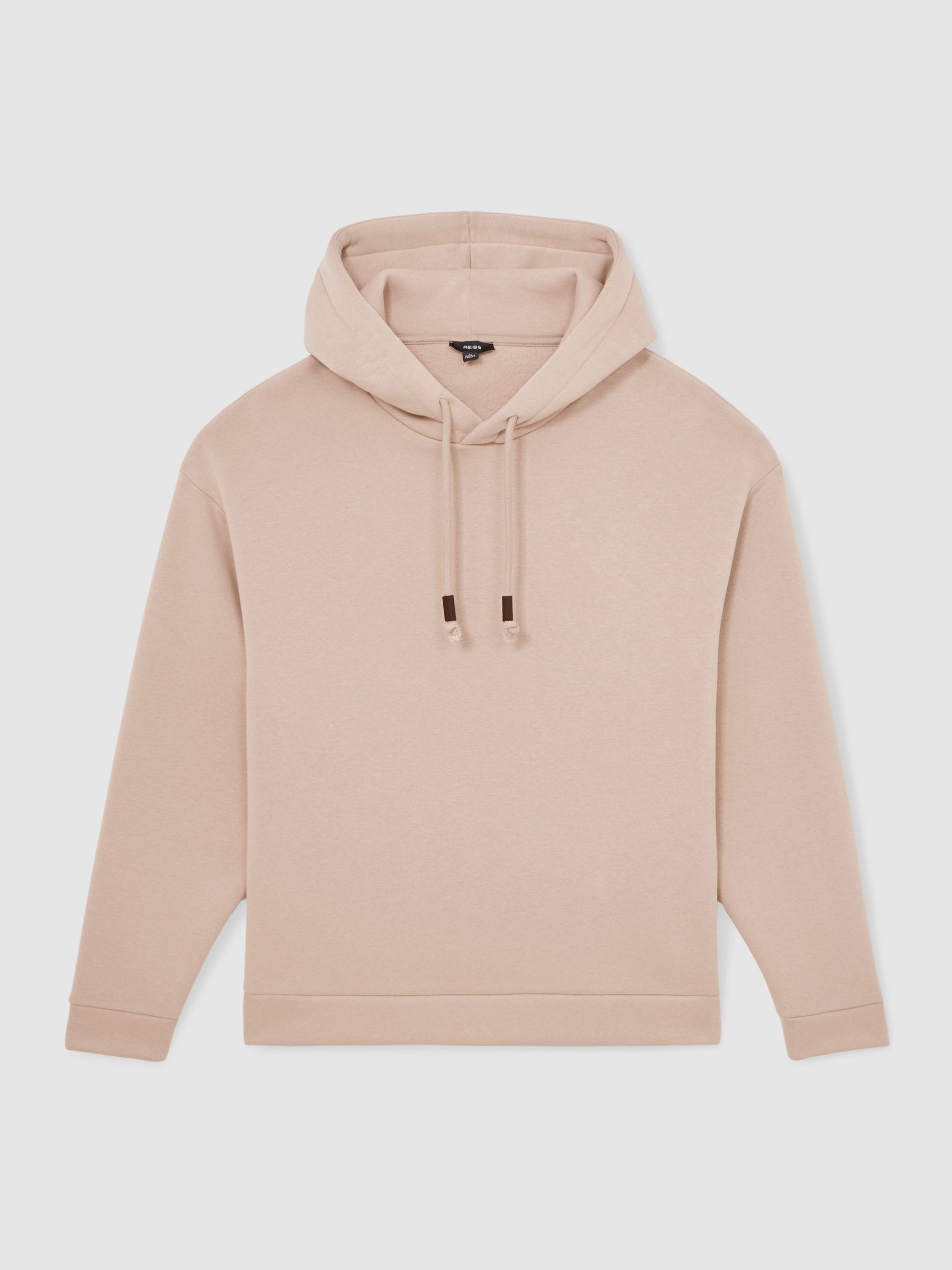 Cotton-Blend Fleece-Back Hoodie in Pink - Image 2 of 6