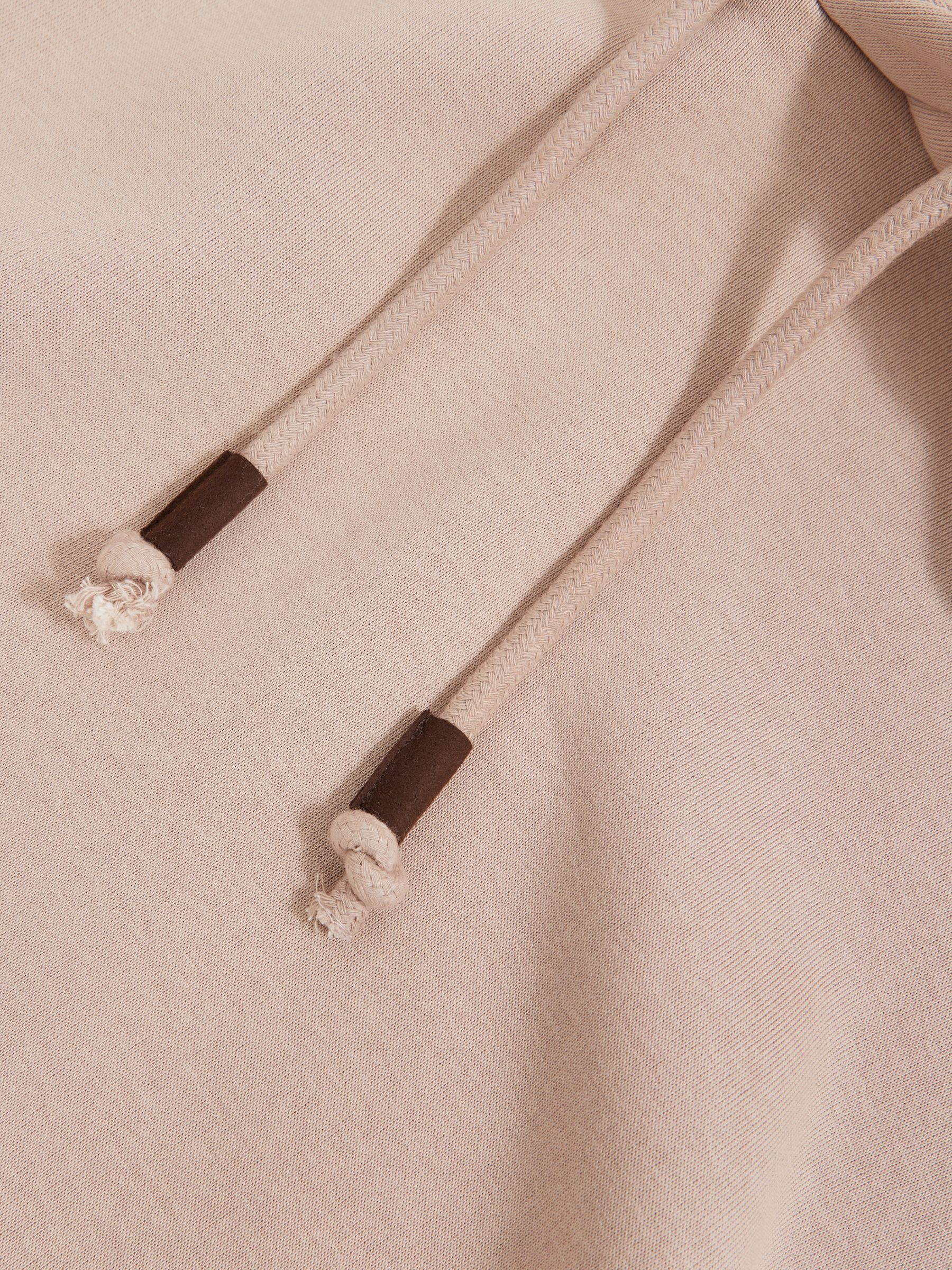 Cotton-Blend Fleece-Back Hoodie in Pink - image 4