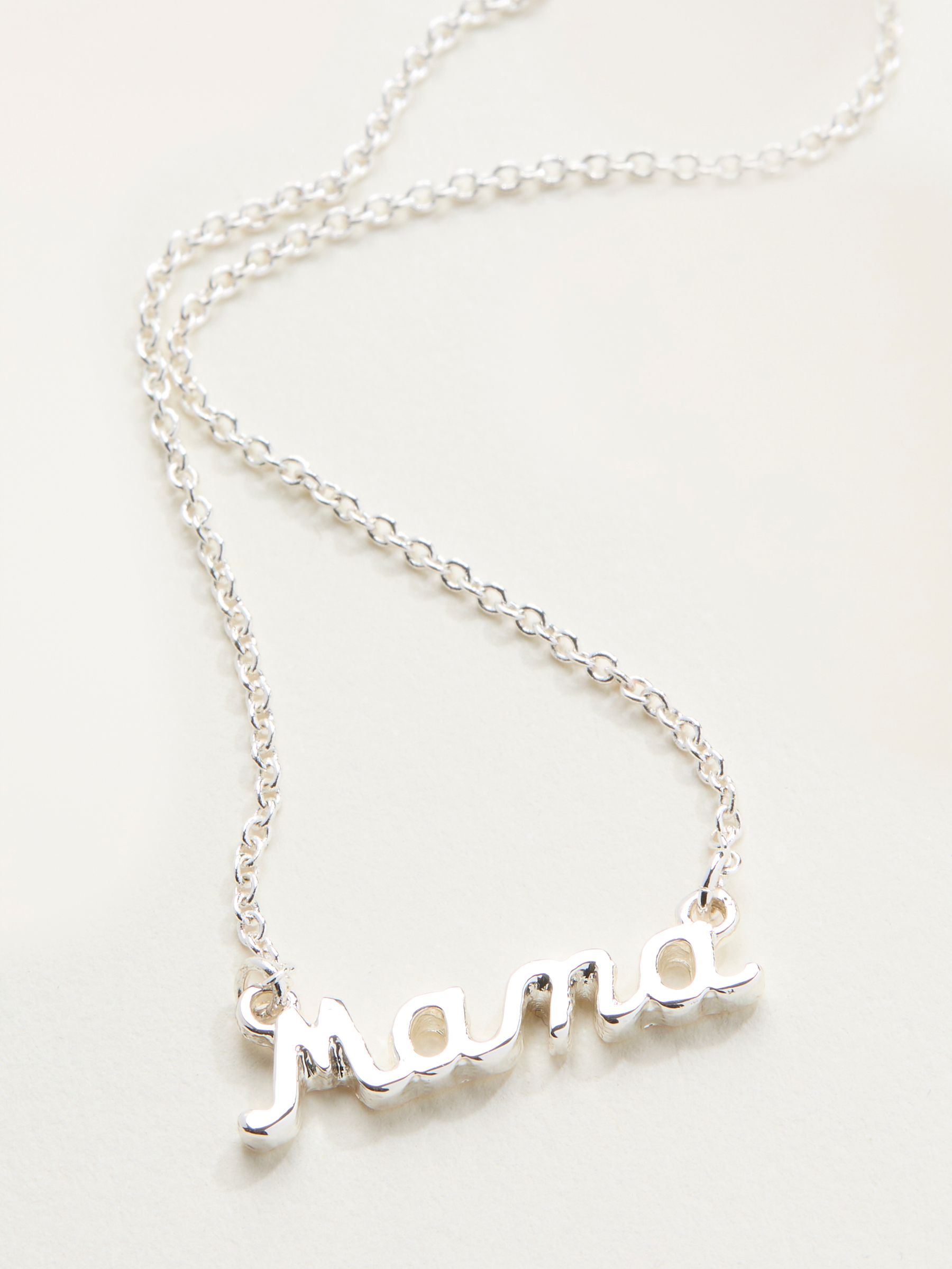 Silver Tone Mama Necklace - Image 2 of 2
