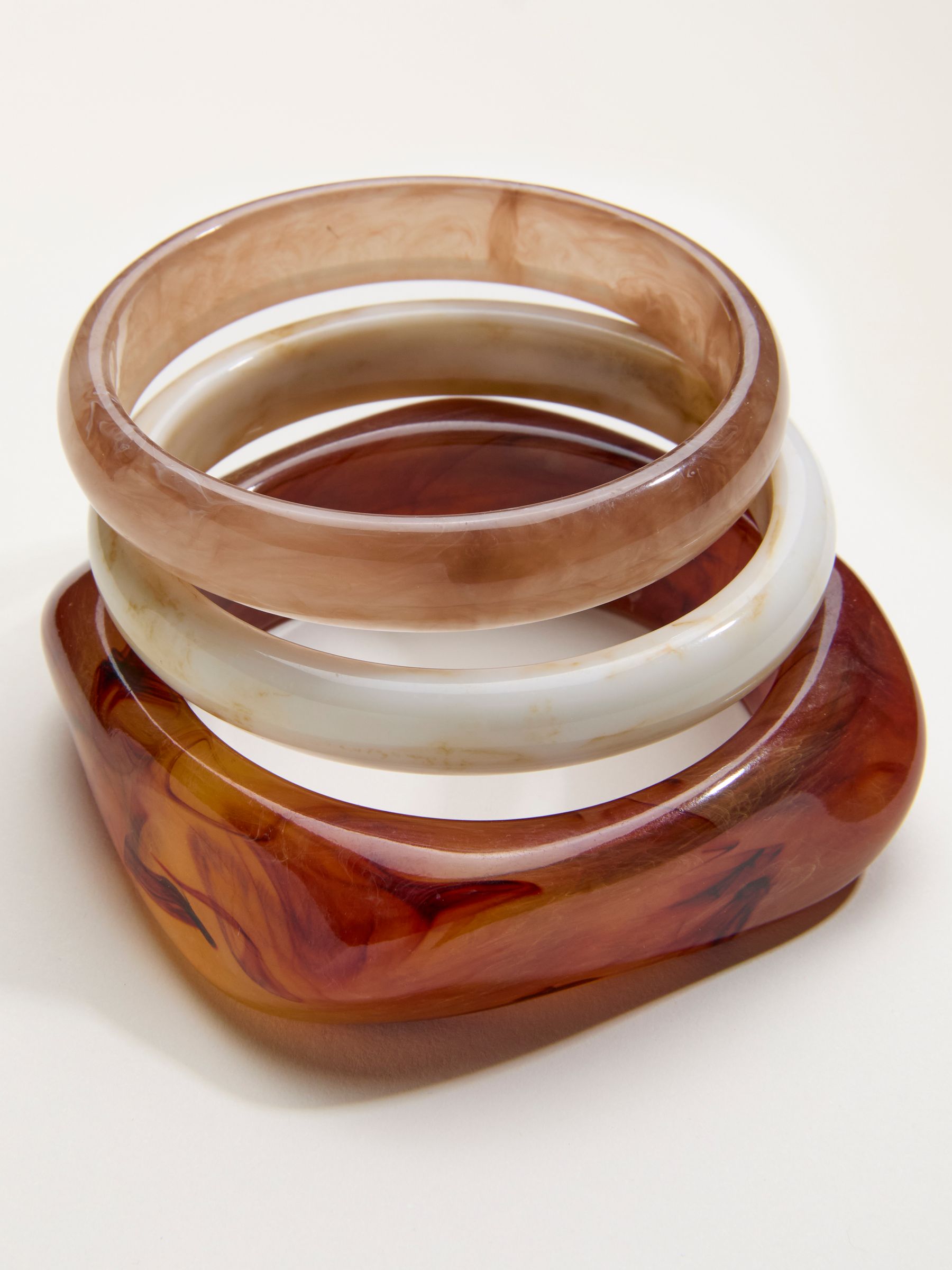 Multi Colour Three Resin Bangles - Image 2 of 2