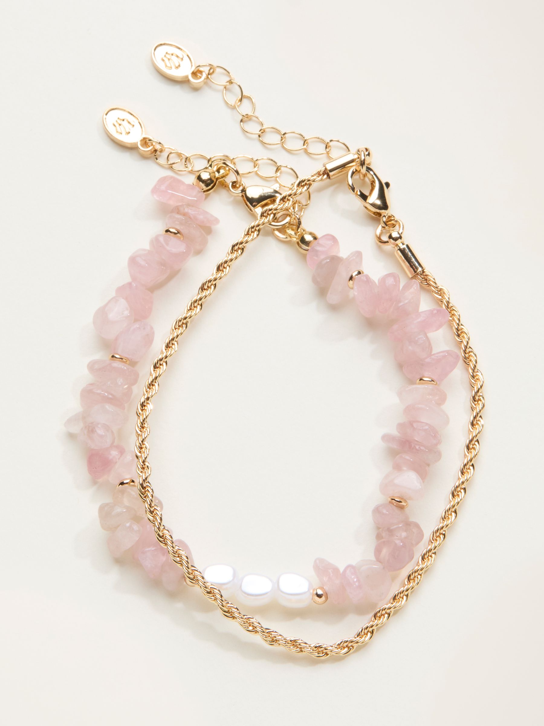 Pink Stone Layered Bracelet - Image 1 of 2