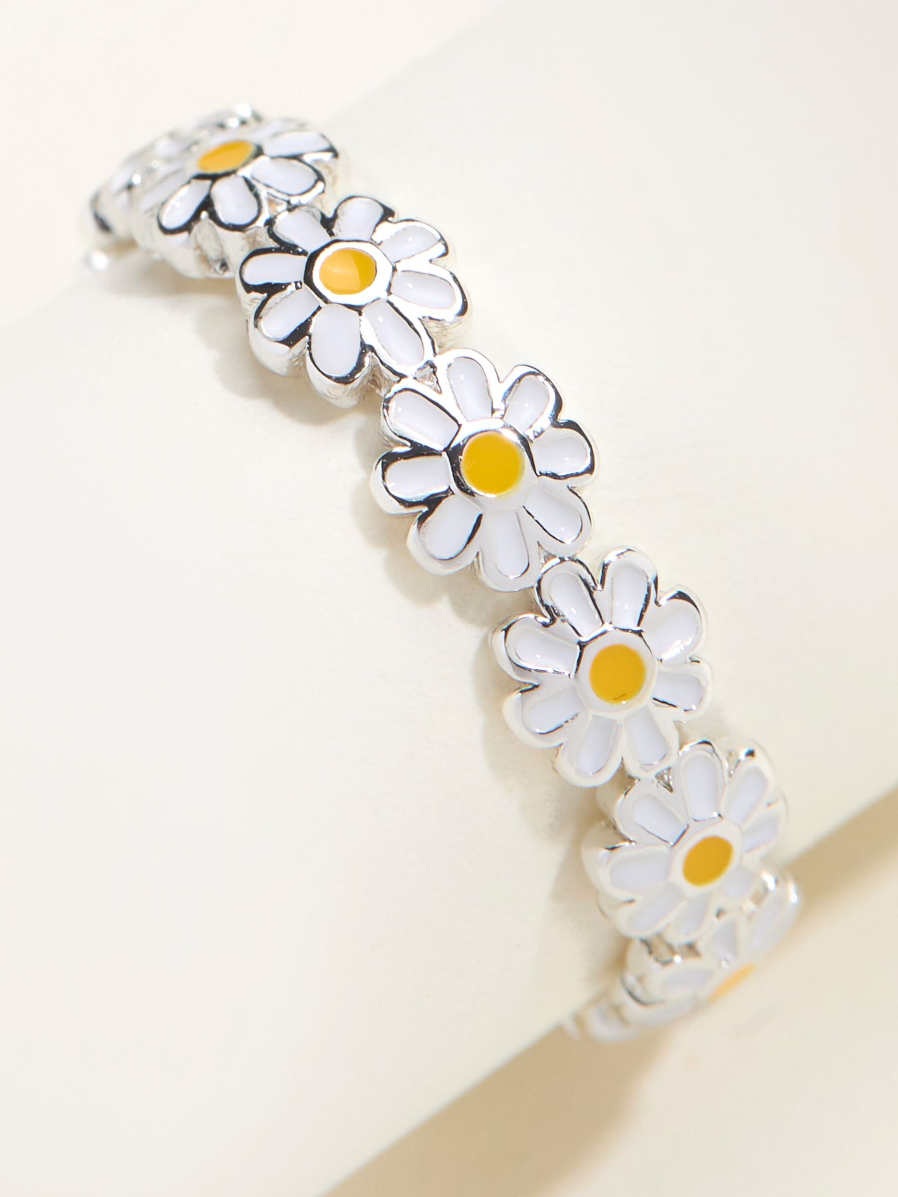 Silver Tone Daisy Adjustable Ring - Image 2 of 2