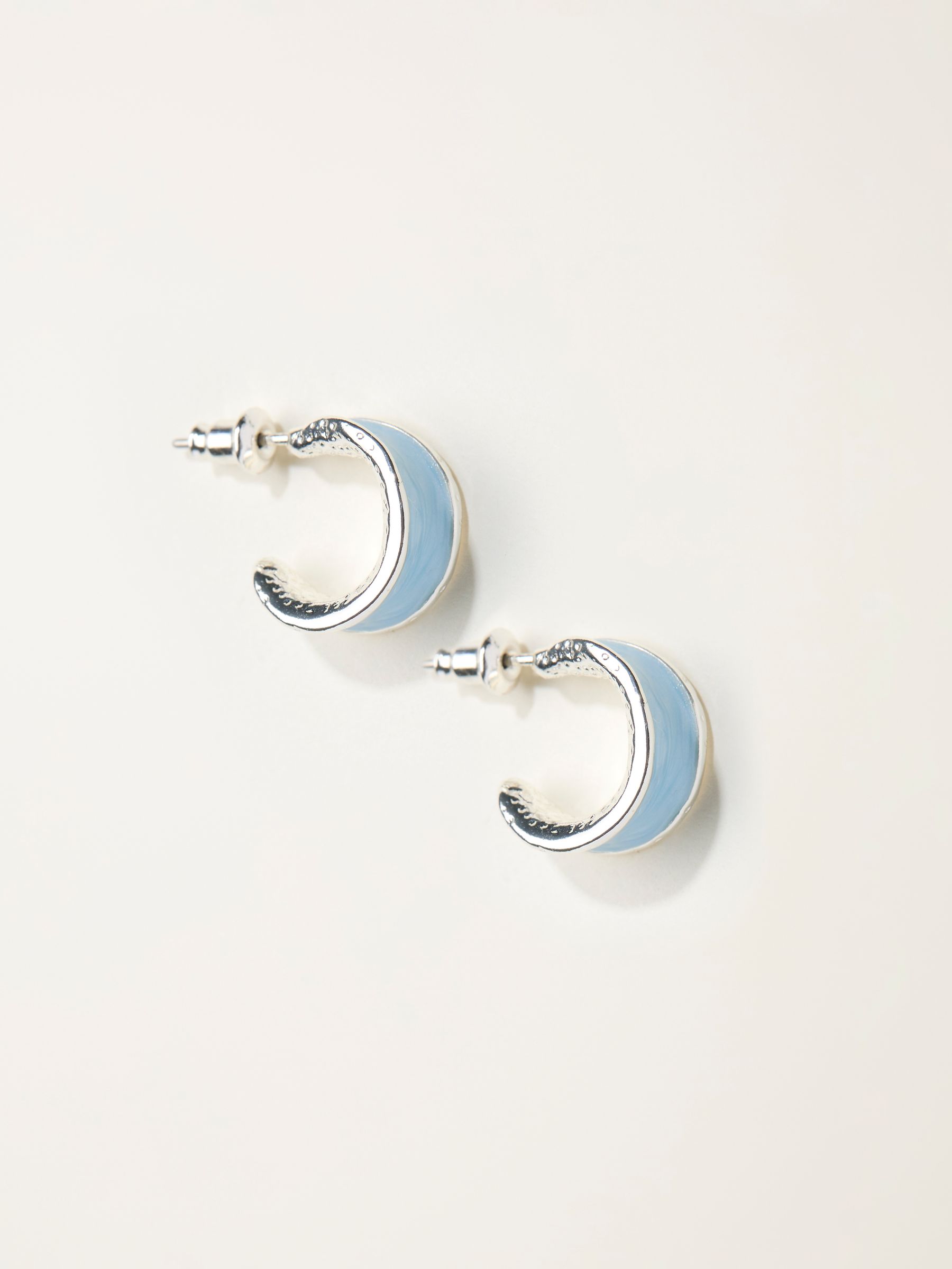 Blue Enamel Earrings - Image 2 of 3