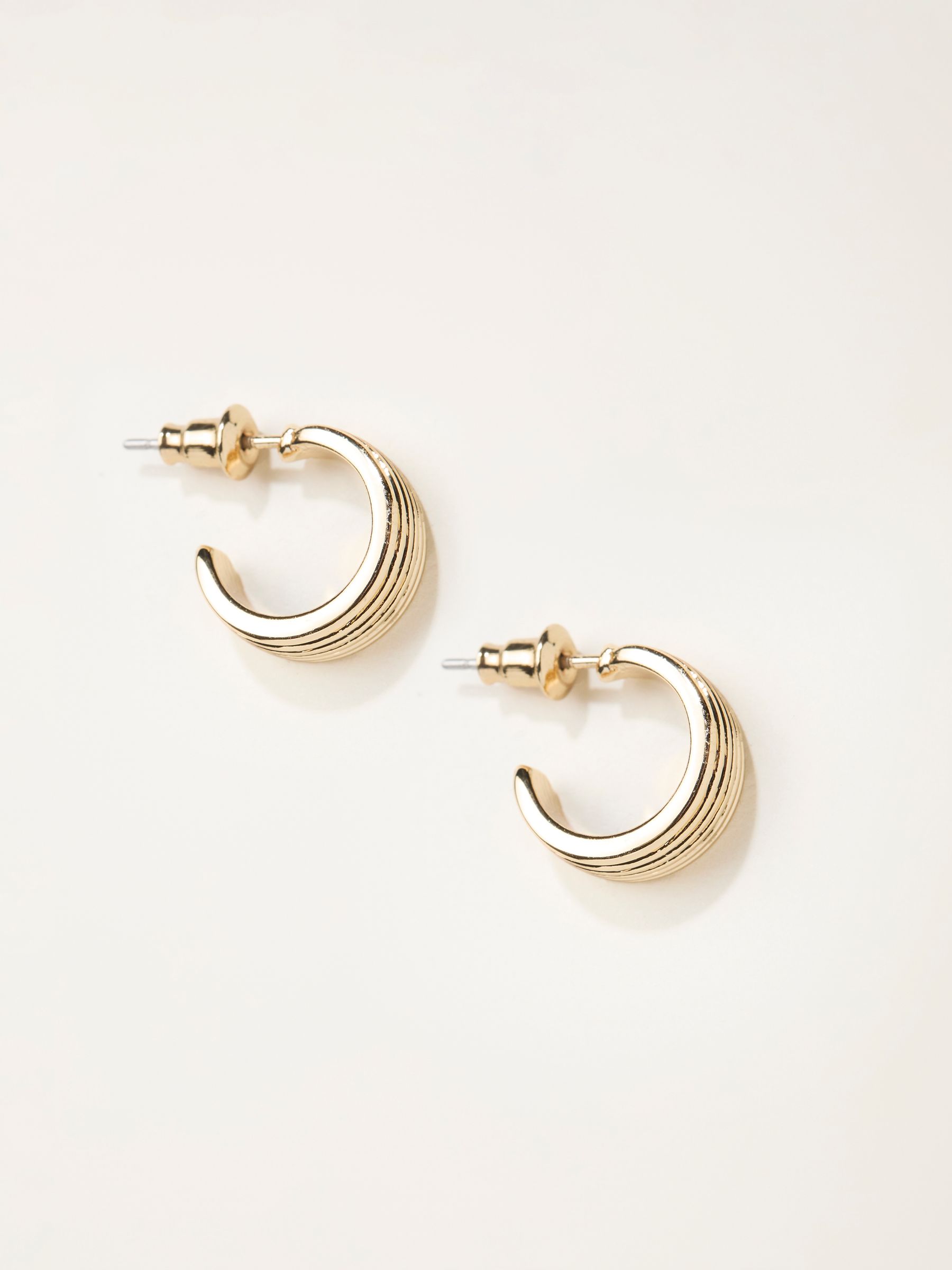 Gold Tone Classic Hoop Earrings - Image 1 of 2